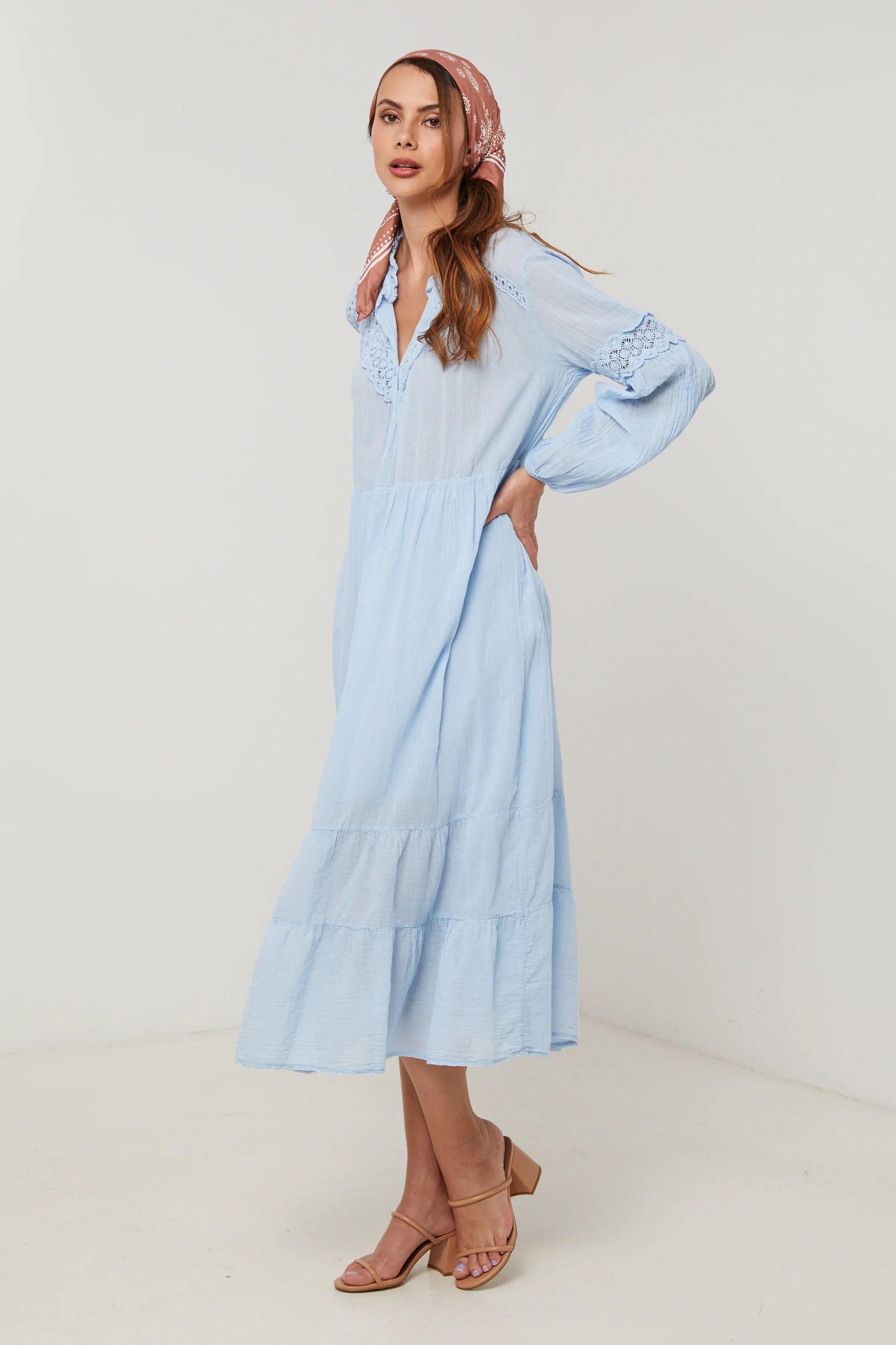 Robe - Ciel - Femme - Image 4