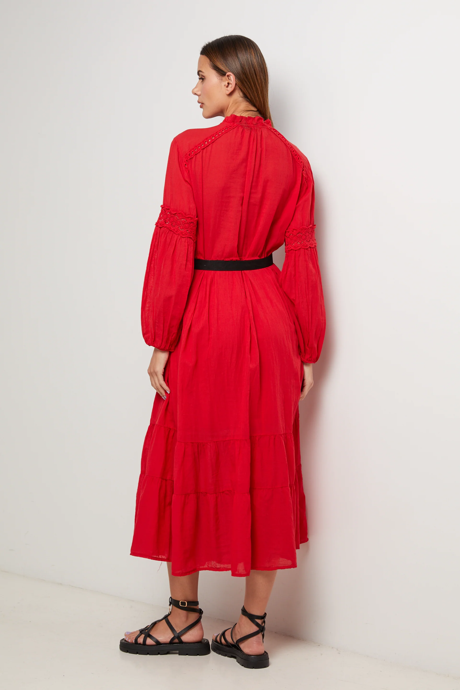 Robe - Rouge - Femme - Image 3