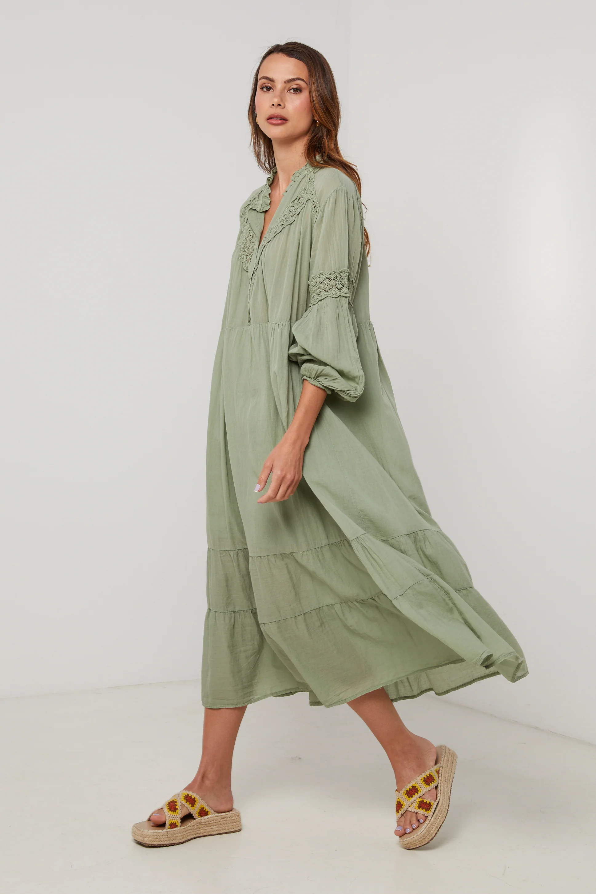 Robe - Vert - Femme - Image 4