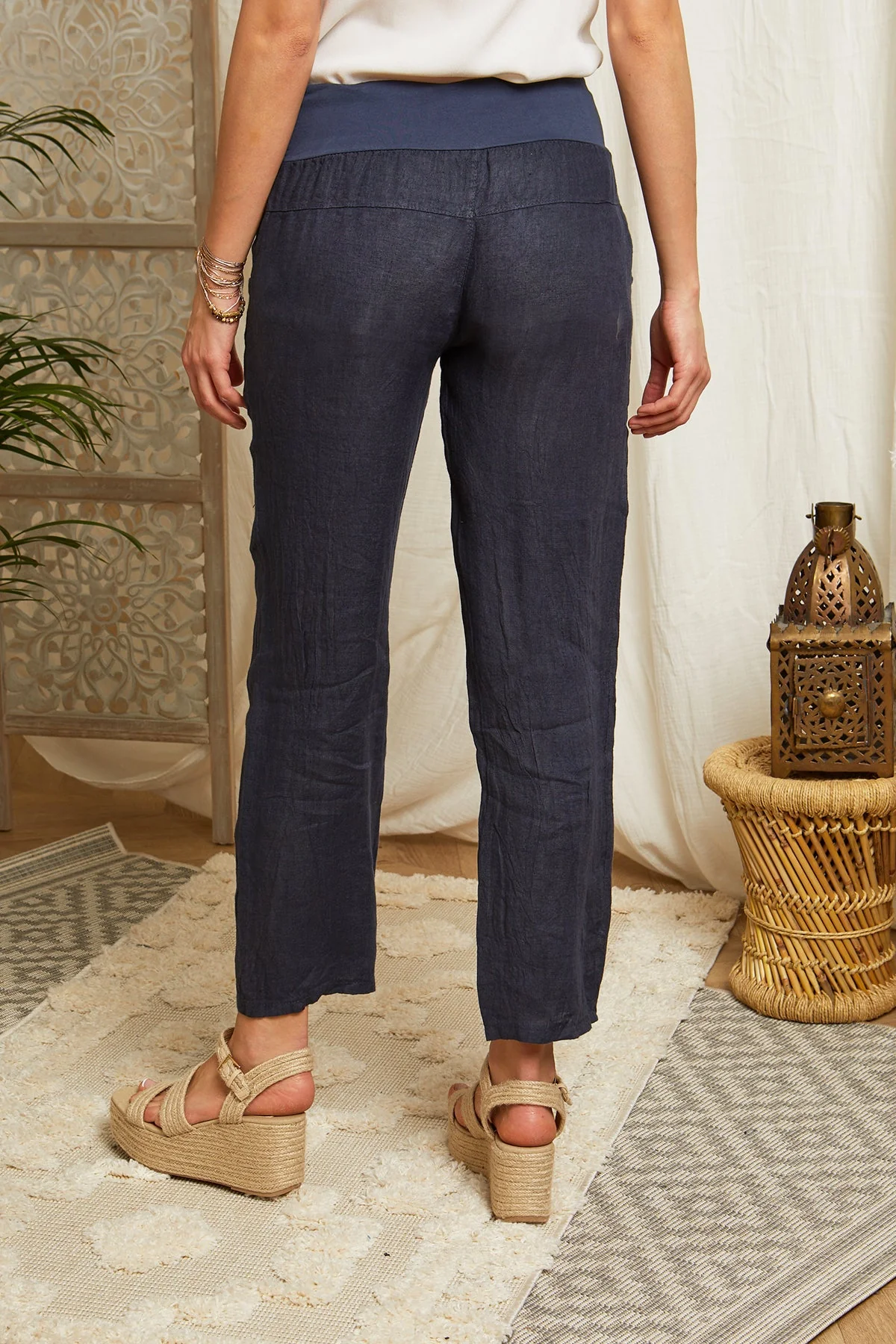 Pantalon - Marine - Femme - Image 4
