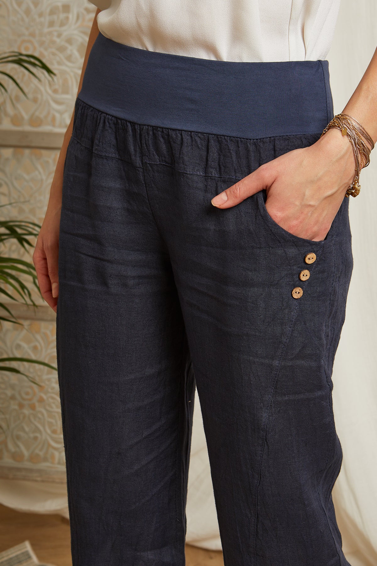 Pantalon - Marine - Femme - Image 5