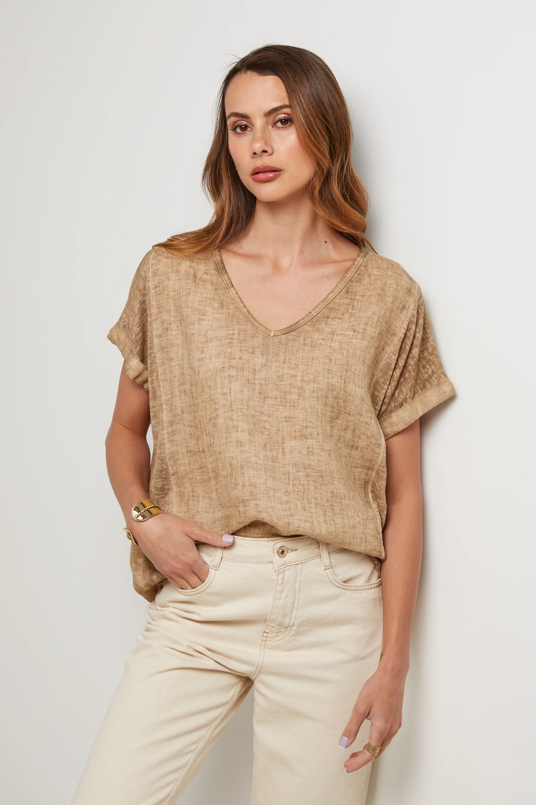 Top - Camel - Femme - Image 4