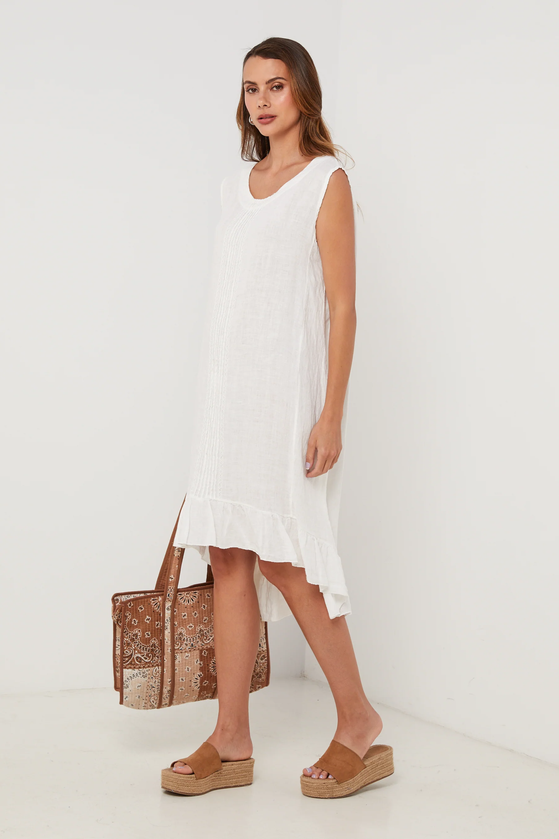 Robe - Blanc - Femme - Image 4