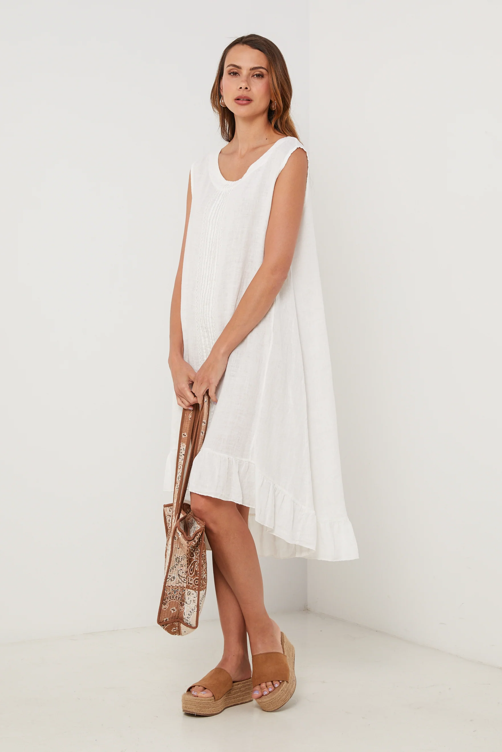 Robe - Blanc - Femme - Image 5