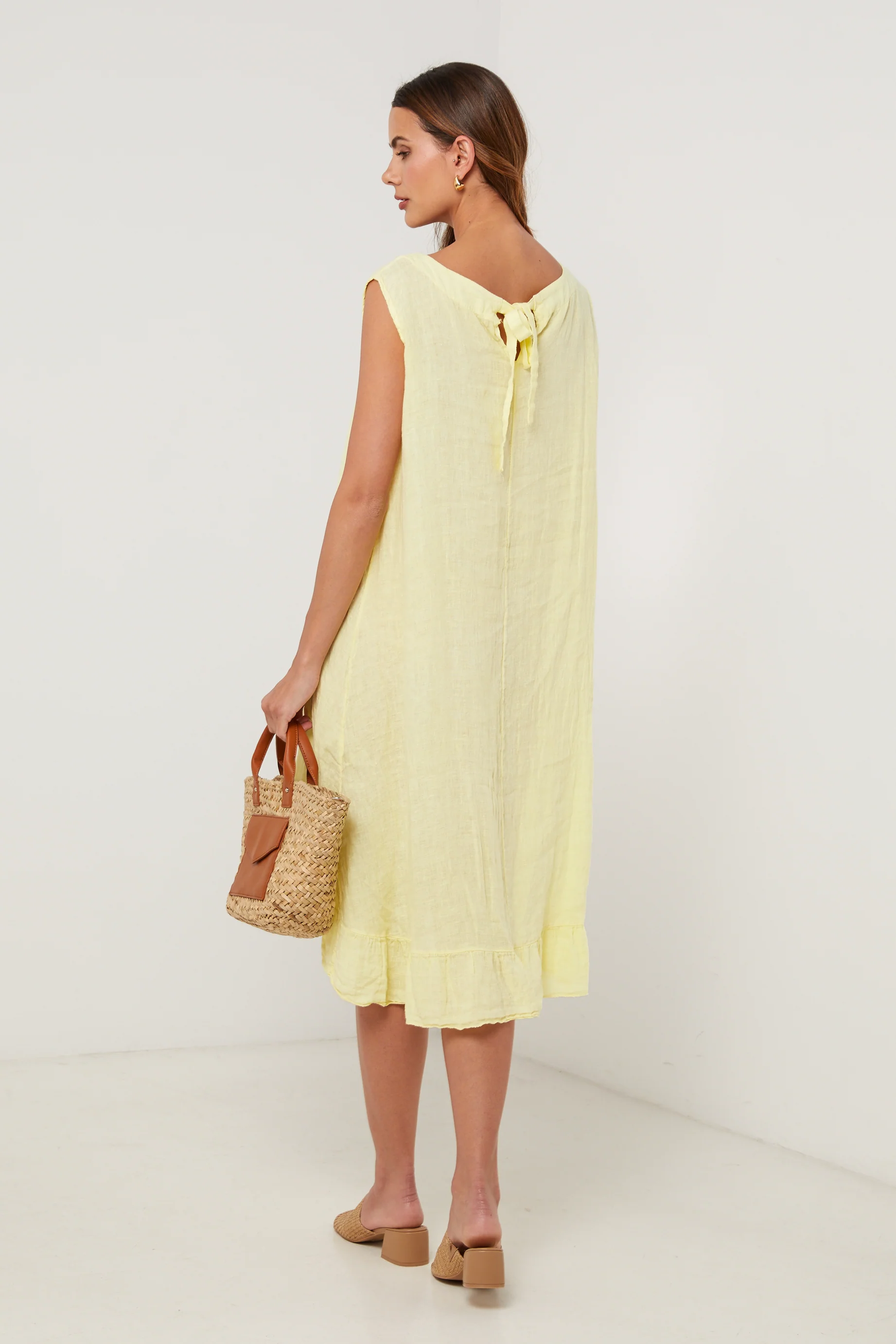 Robe - Jaune - Femme - Image 4