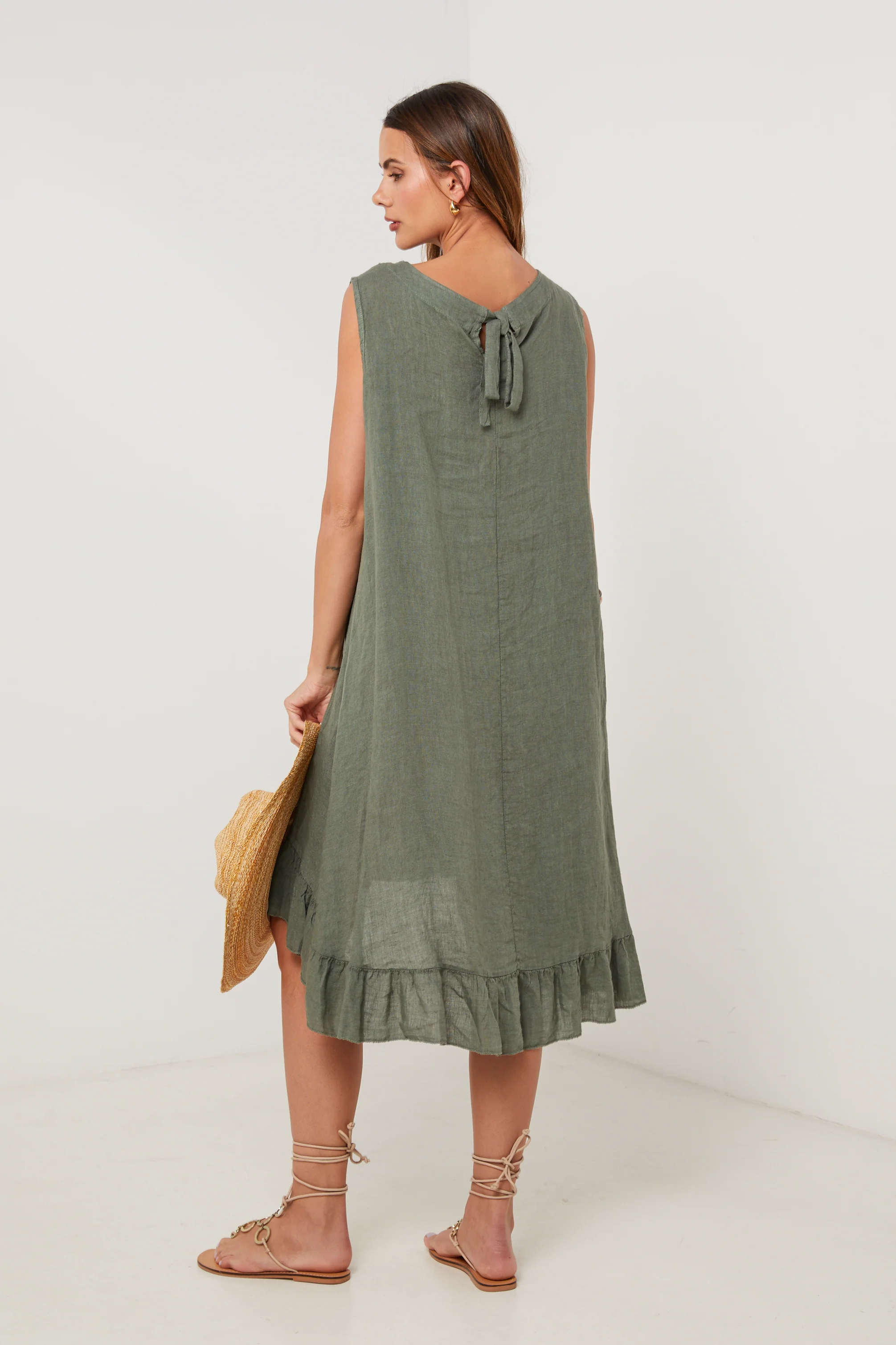 Robe - Kaki - Femme - Image 3