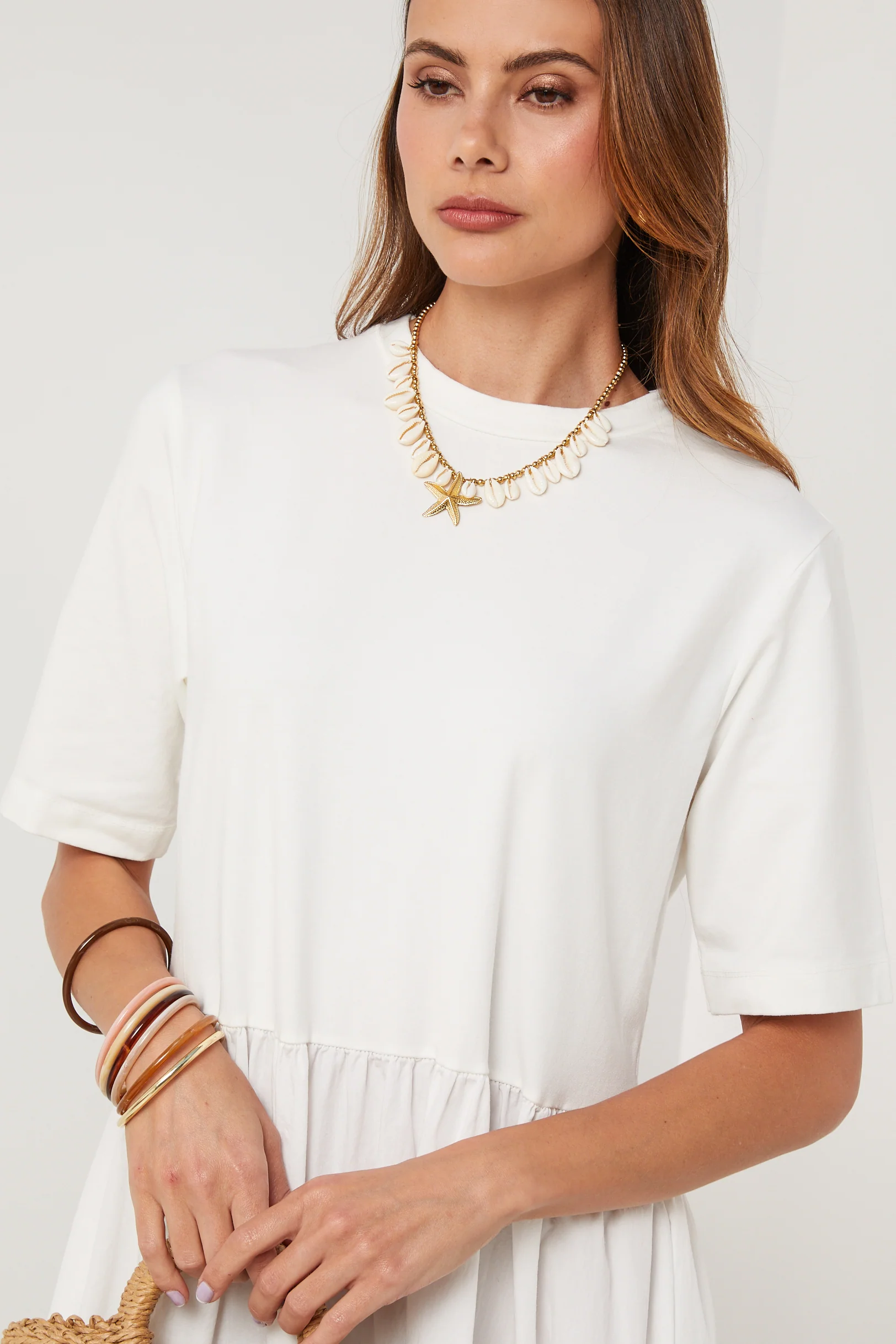 Robe - Blanc - Femme - Image 2