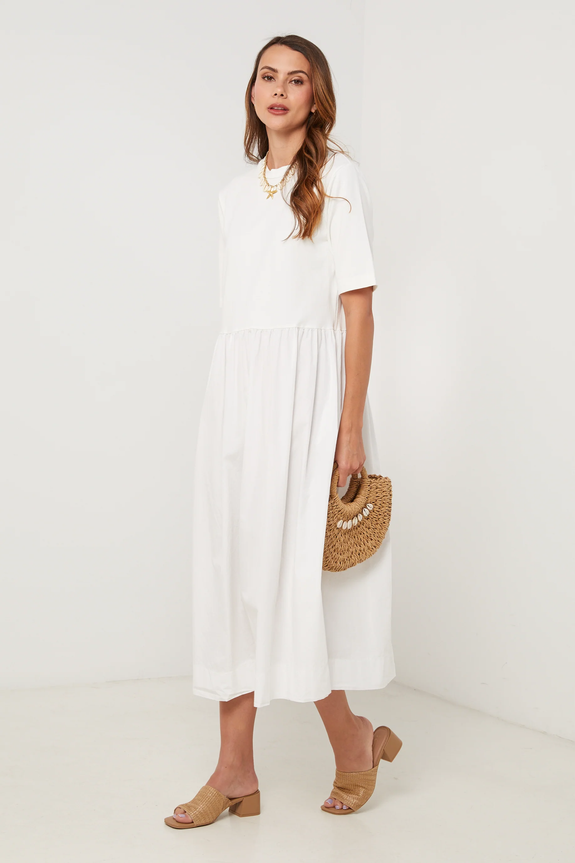 Robe - Blanc - Femme - Image 4