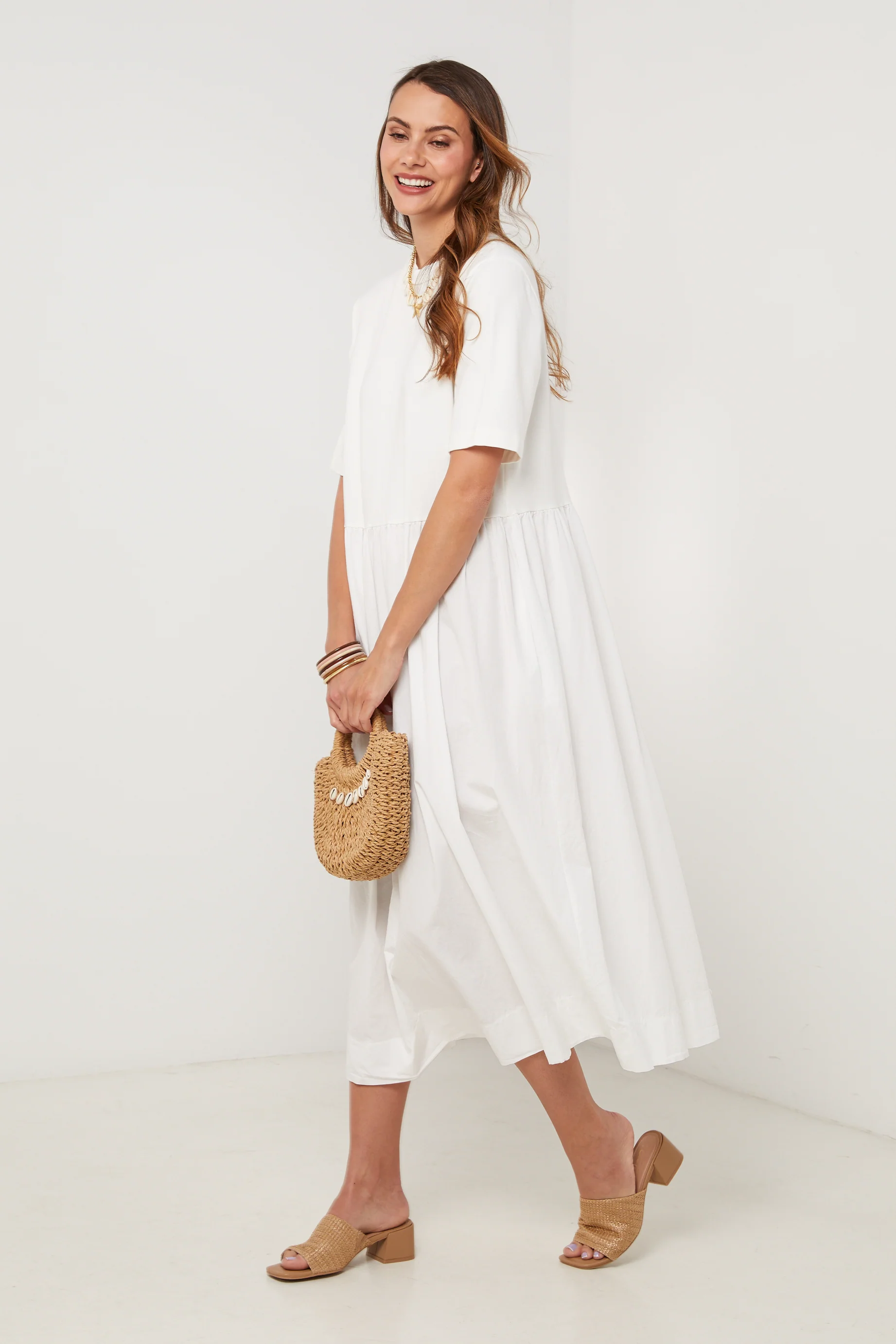 Robe - Blanc - Femme - Image 5