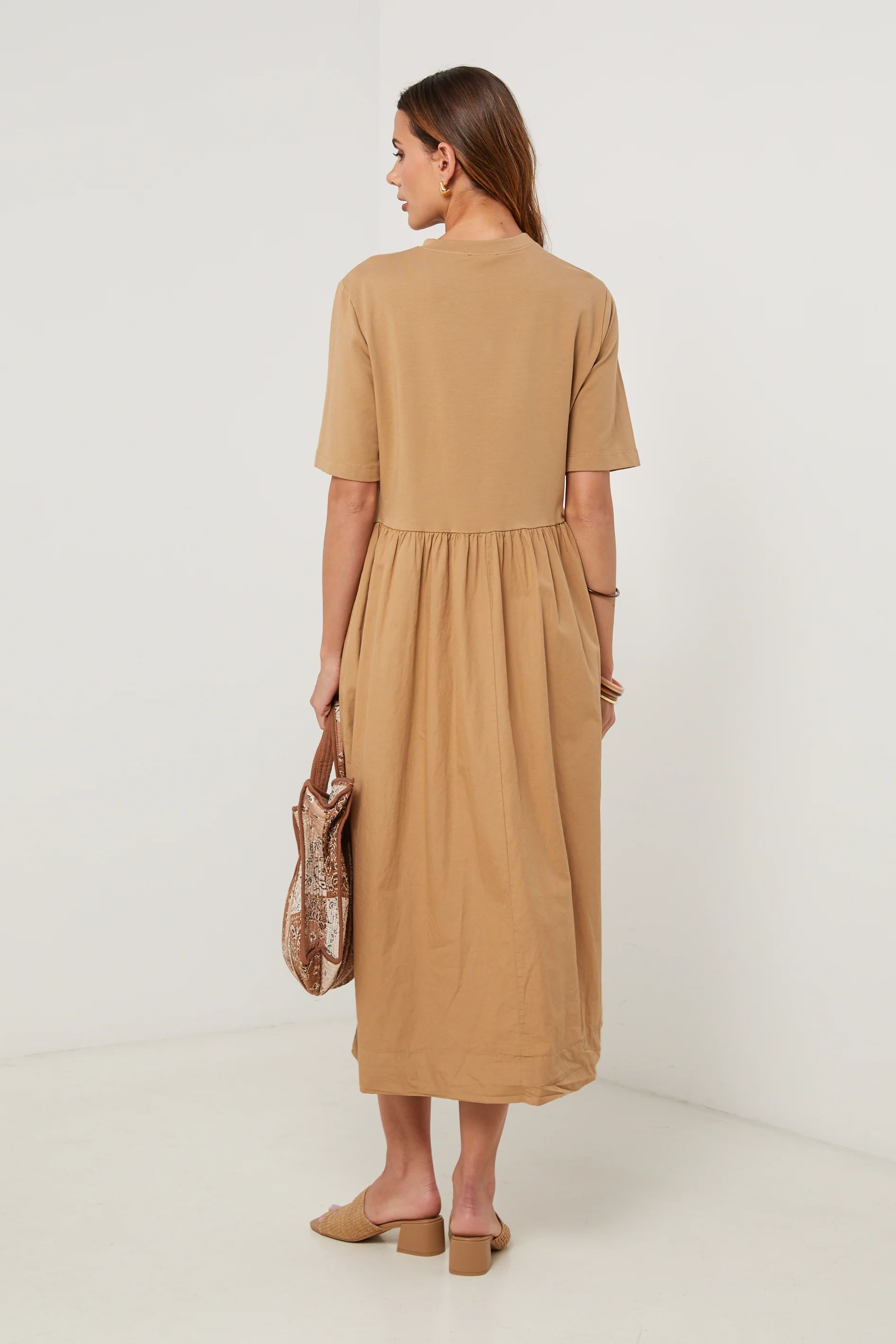 Robe - Camel - Femme - Image 2