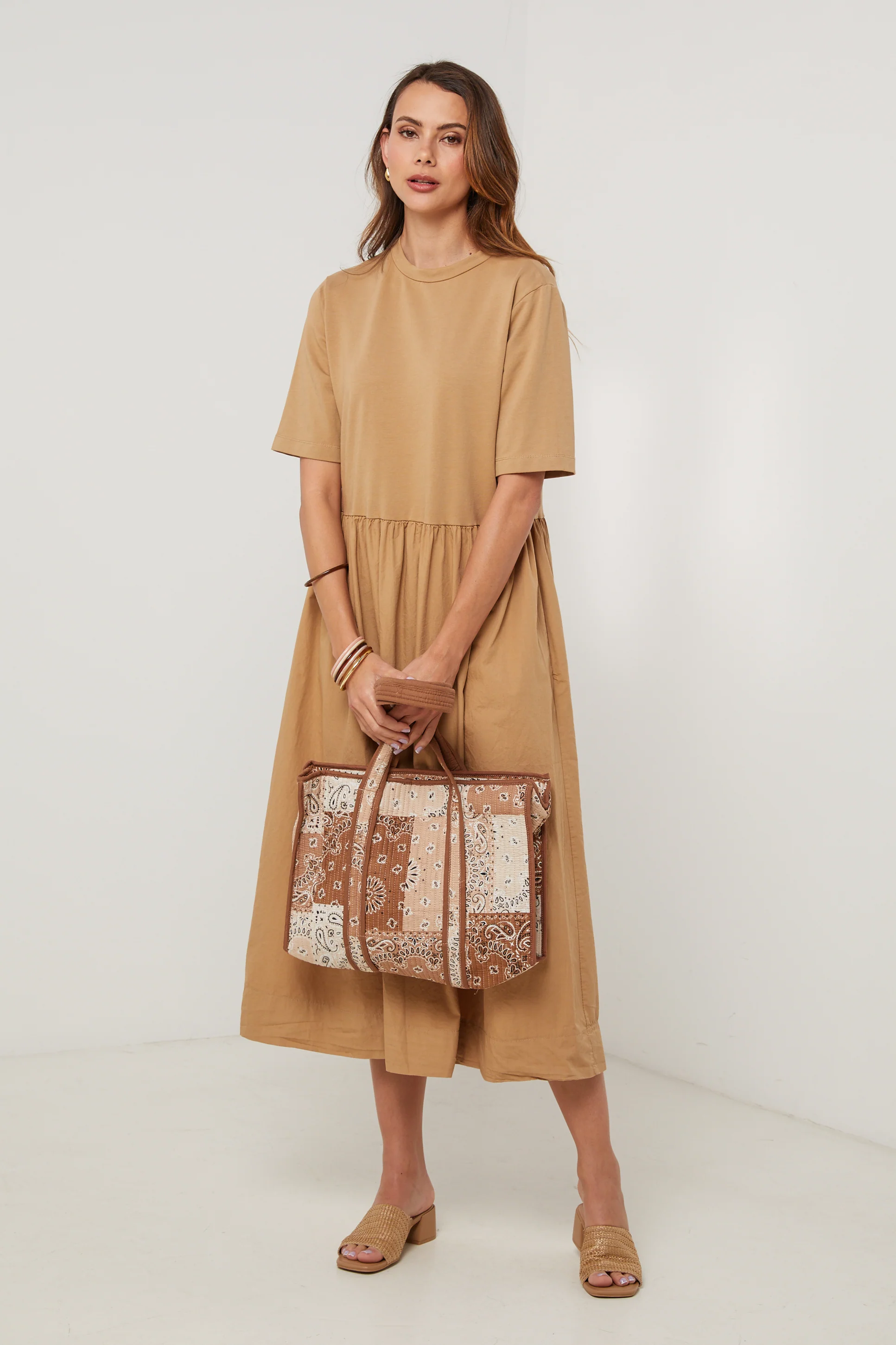 Robe - Camel - Femme - Image 3