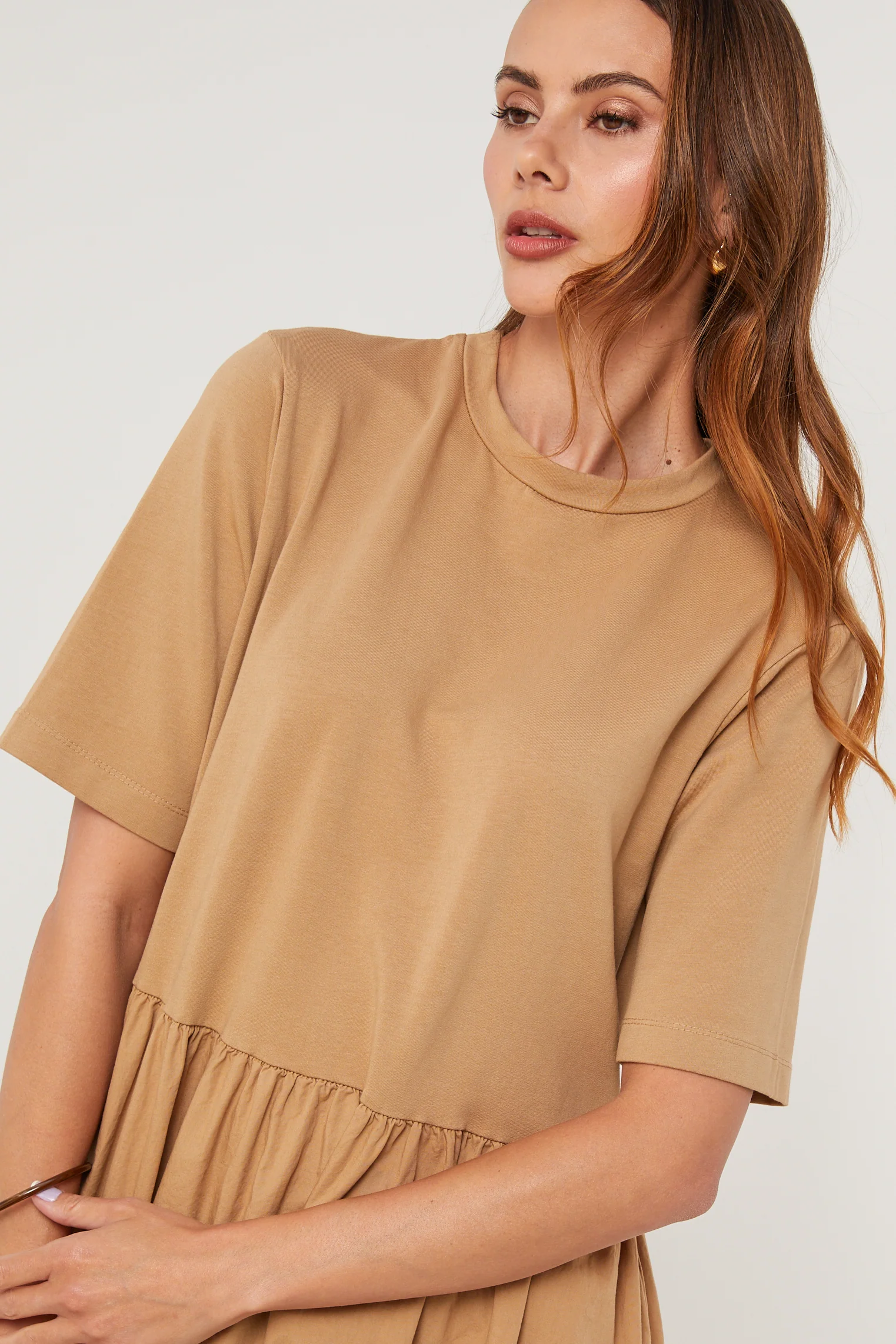 Robe - Camel - Femme - Image 5