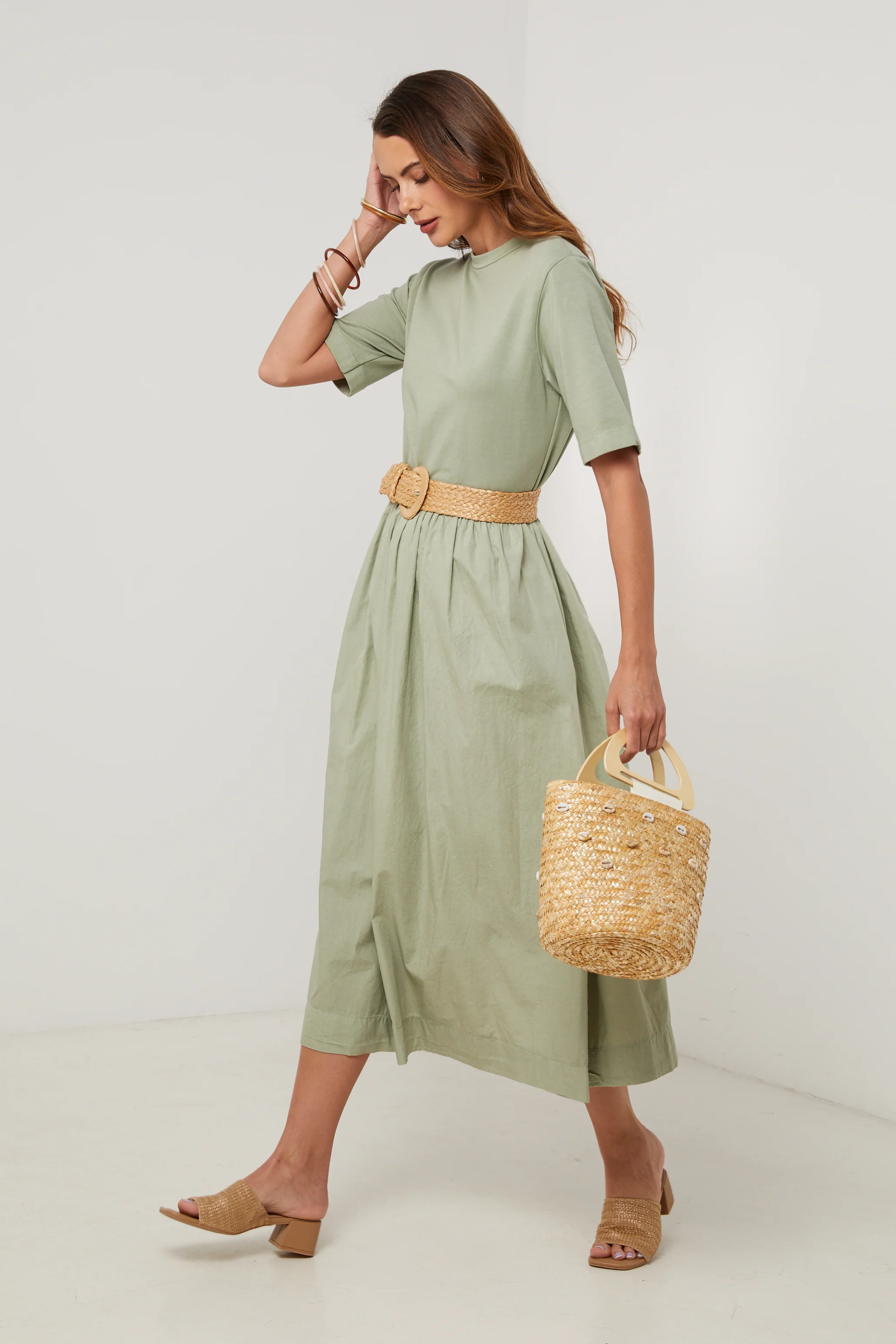 Robe - Kaki - Femme - Image 4