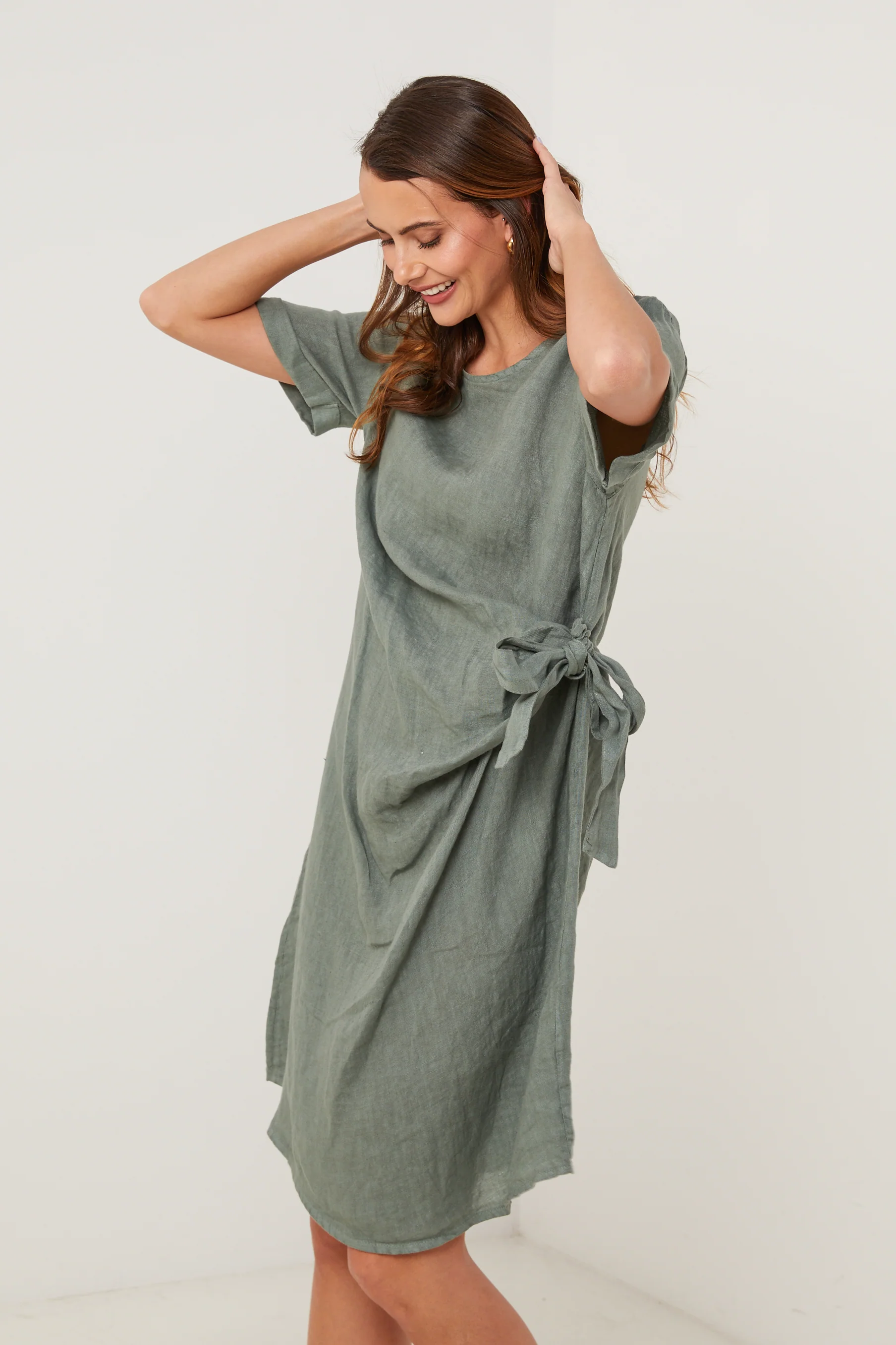 Robe - Kaki - Femme - Image 4