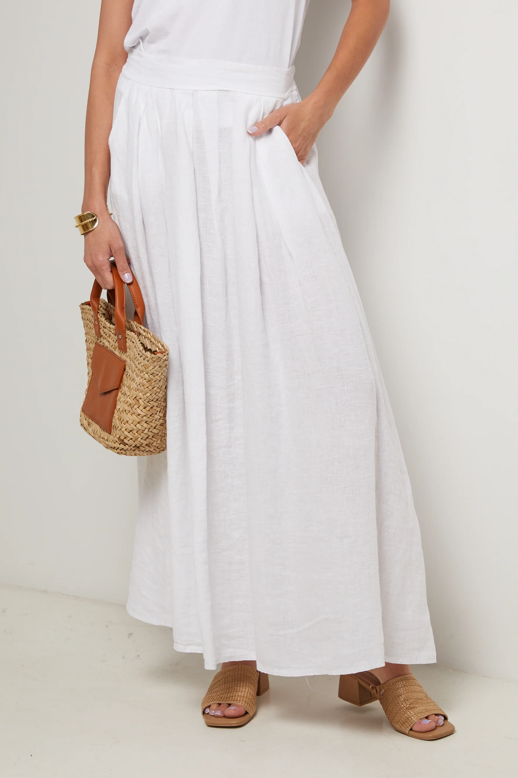 Jupe - Blanc - Femme - Image 5