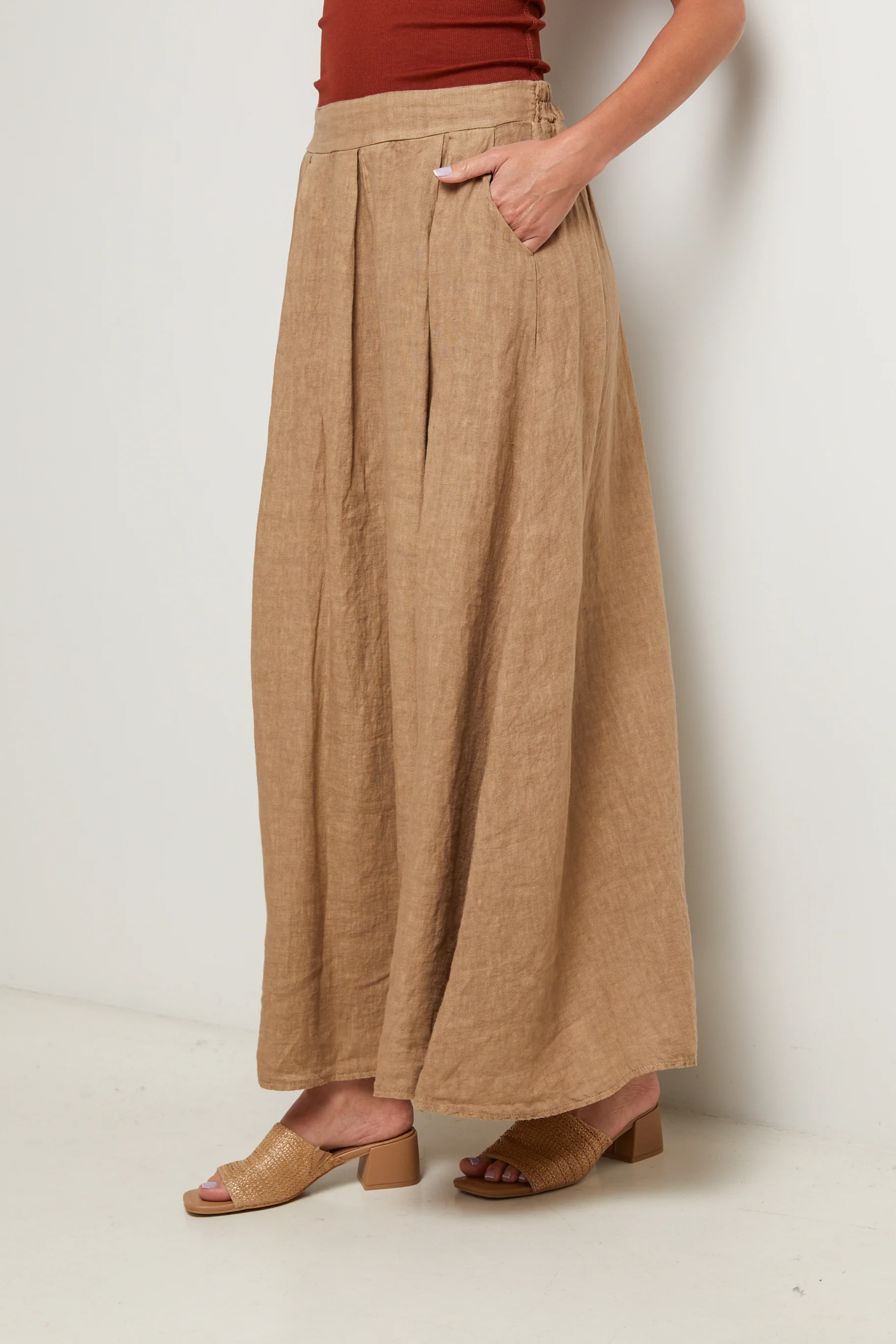 Jupe - Camel - Femme - Image 4