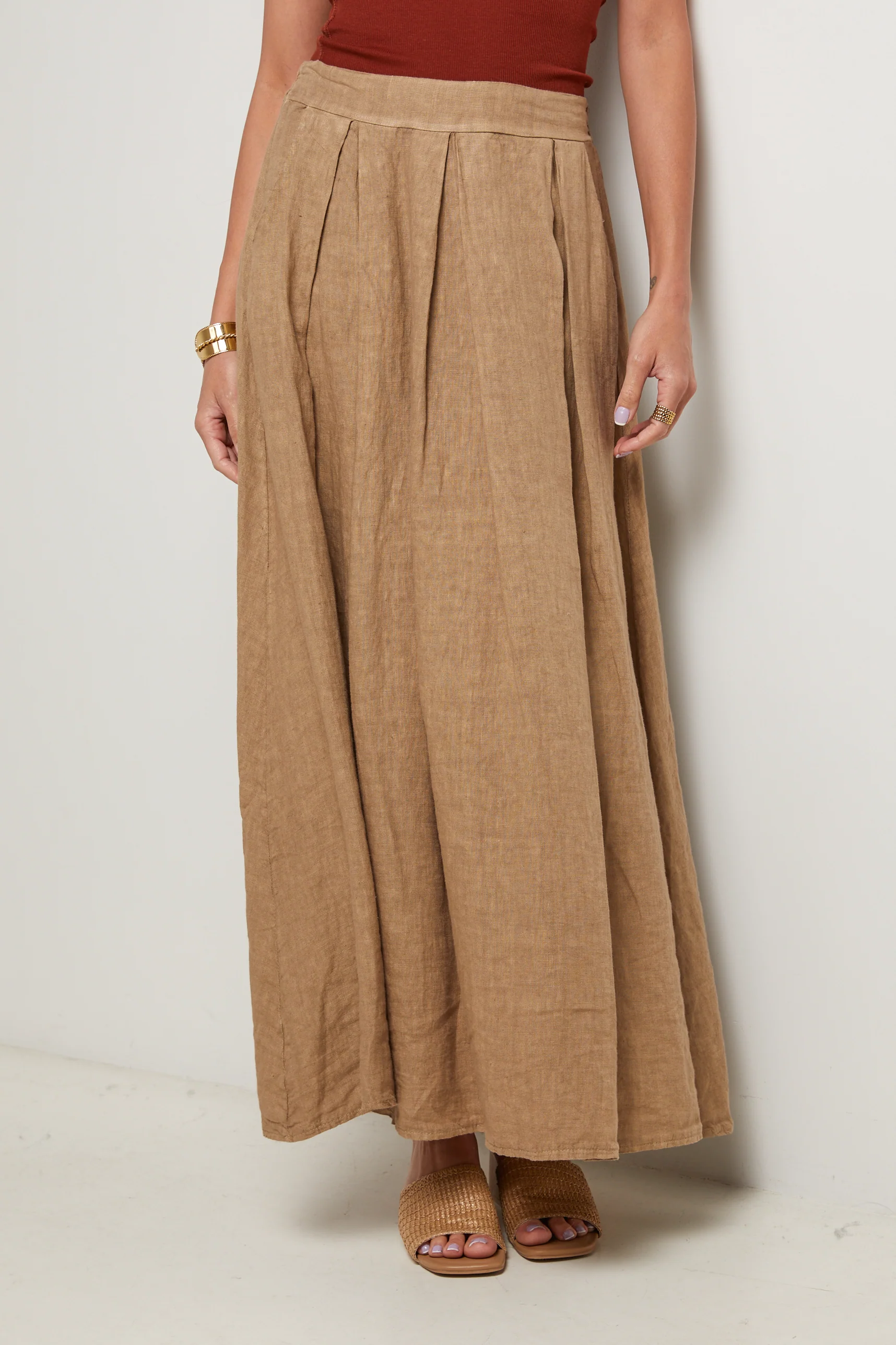 Jupe - Camel - Femme - Image 5
