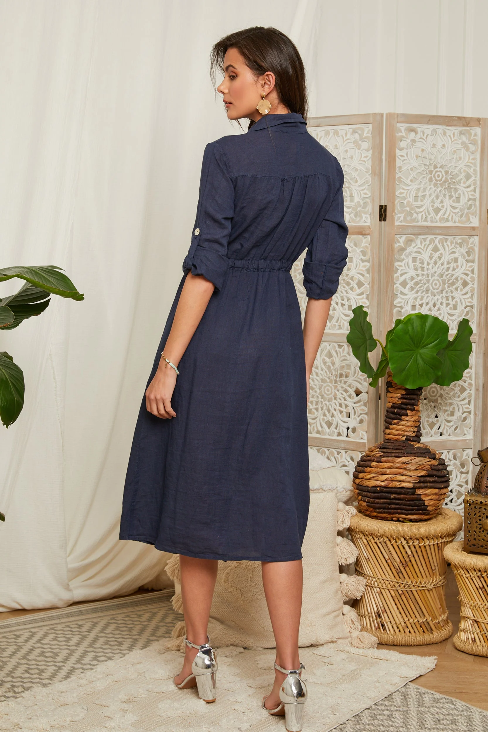 Robe - Marine - Femme - Image 3