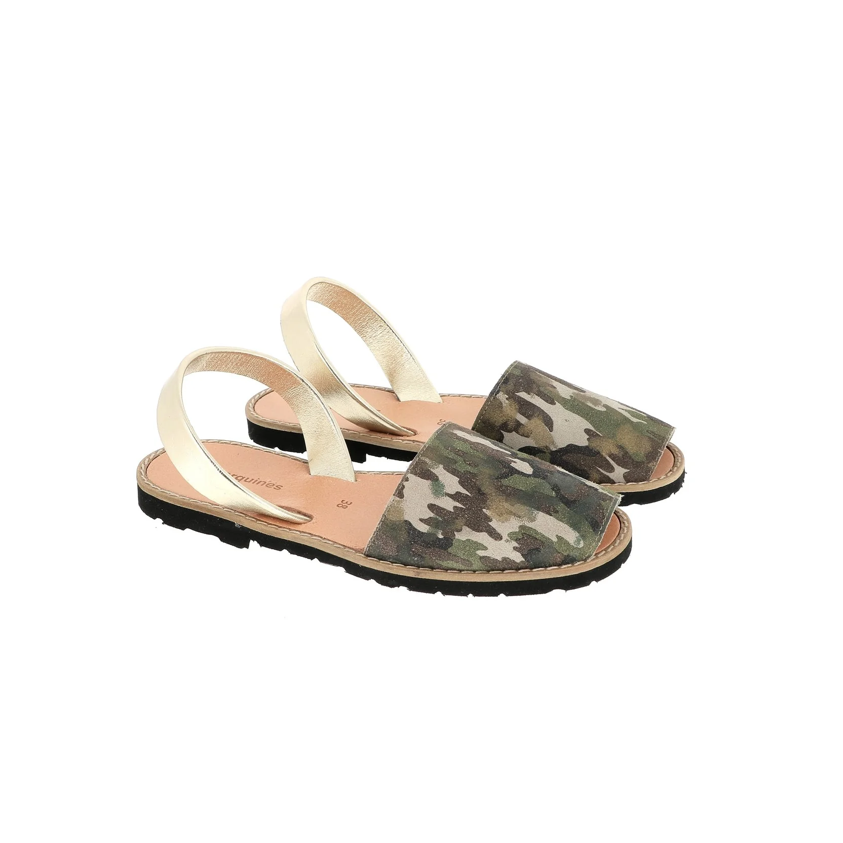 Sandales Avarca Camouflage Doré - Kaki - Image 3
