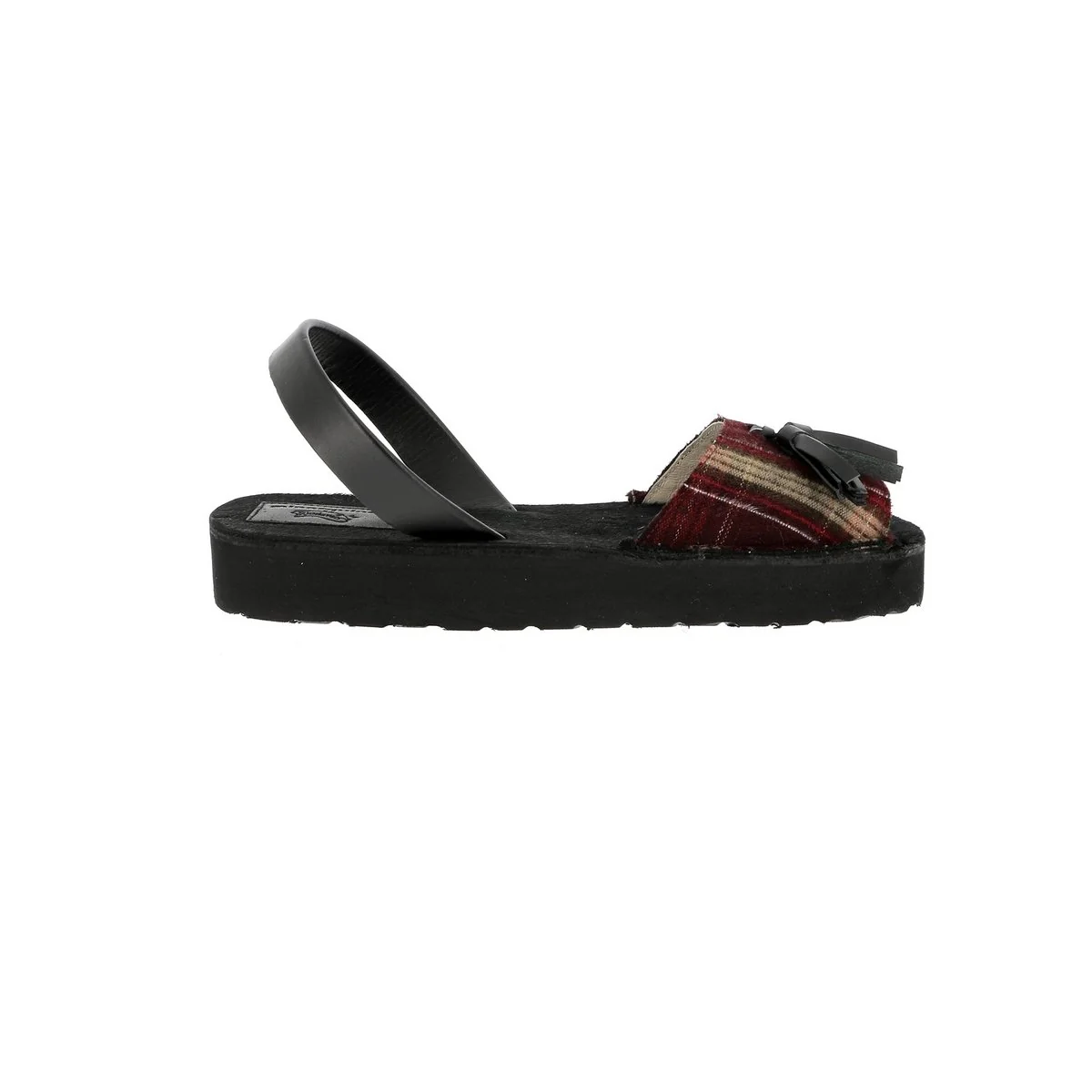 Sandales Avarca Creepers Pampilles Tartan - Rouge - Image 2