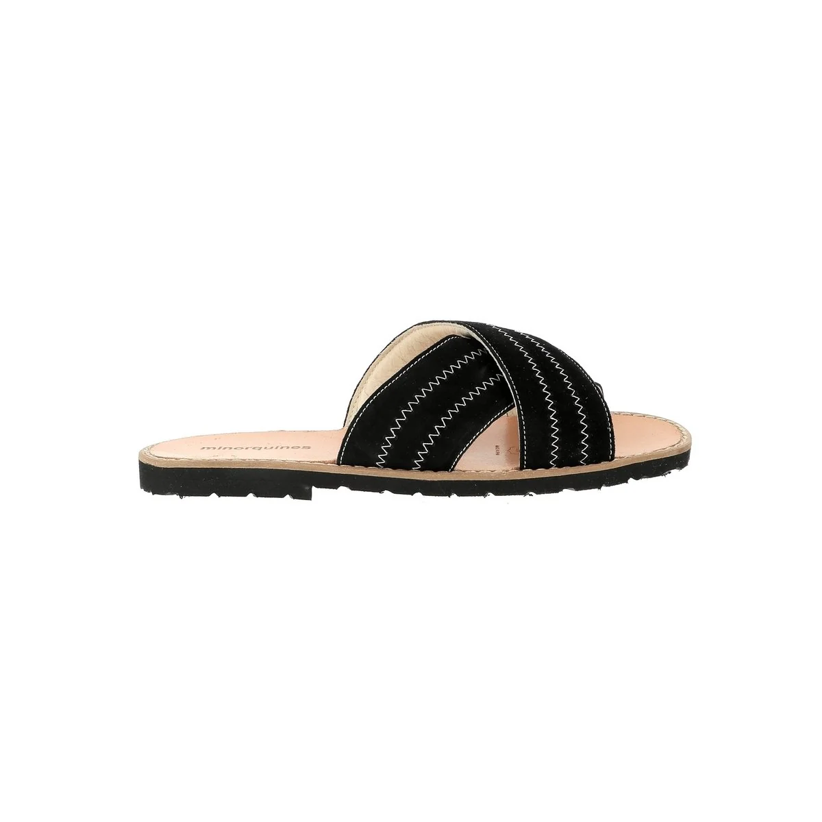 Sandales Avarca Mule Velours Negro - Noir - Image 3