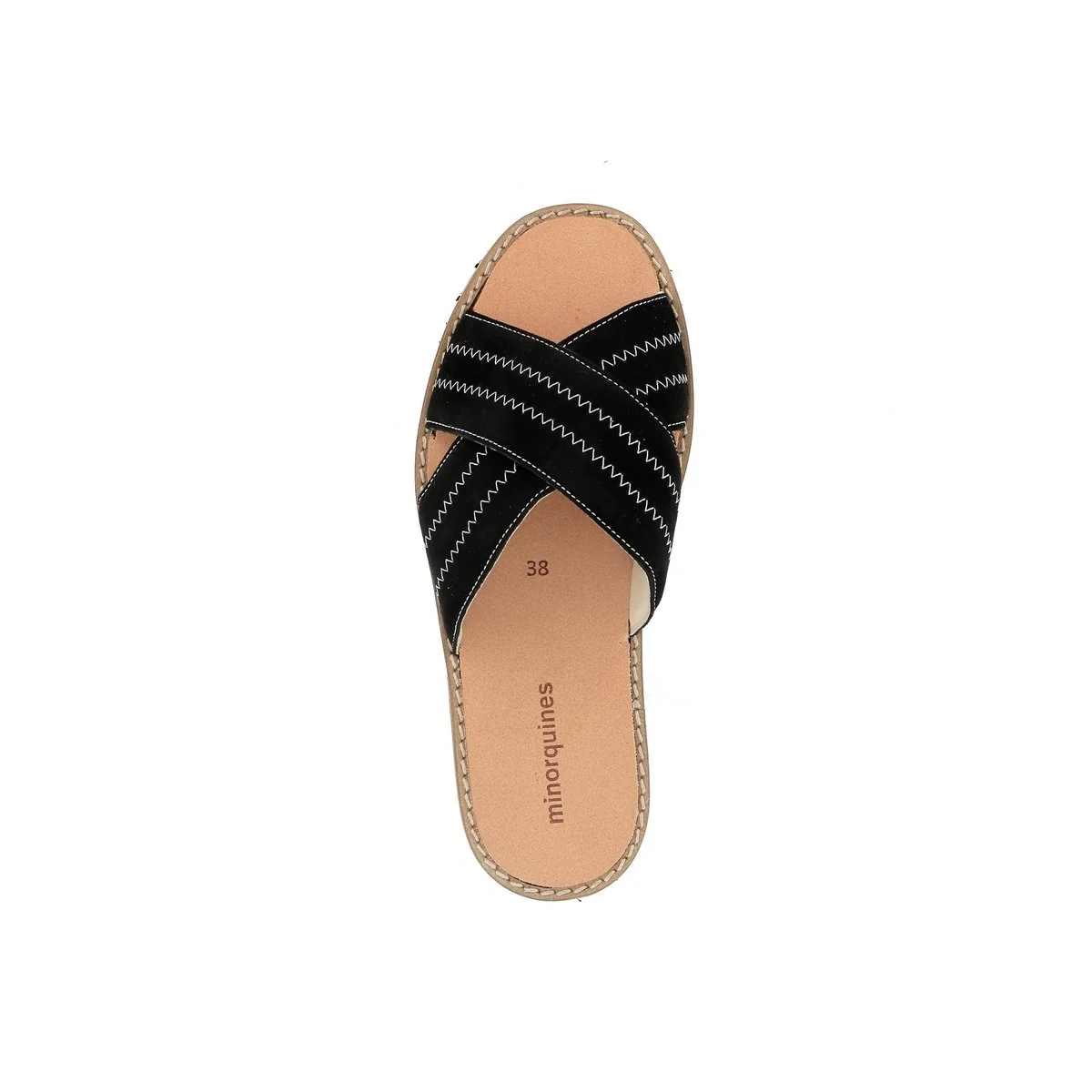 Sandales Avarca Mule Velours Negro - Noir - Image 4
