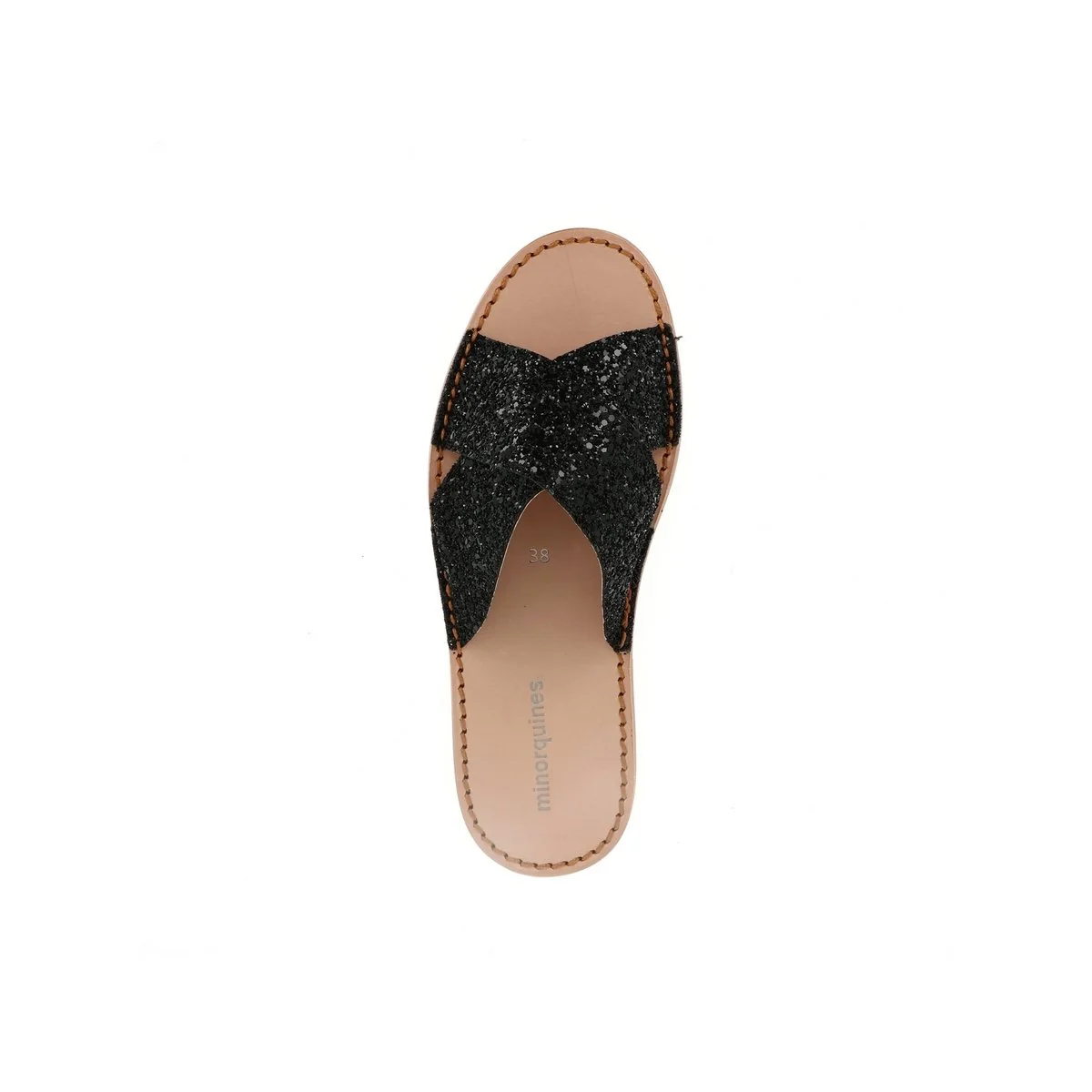 Sandales Avarca Neo Mule Paillettes Negro - Noir - Image 3
