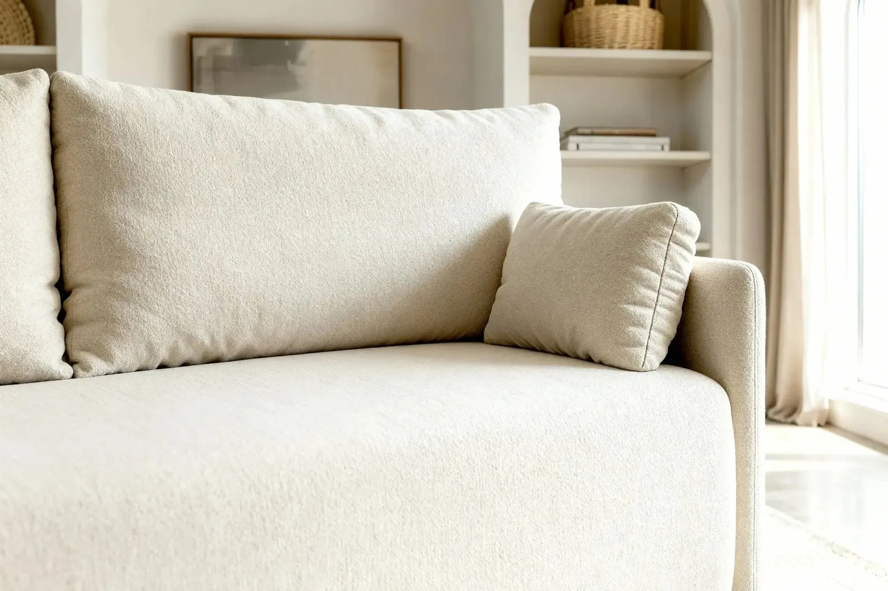 Axelle - Canapé Droit Convertible Tissu Lisse 2 Places - Image 16