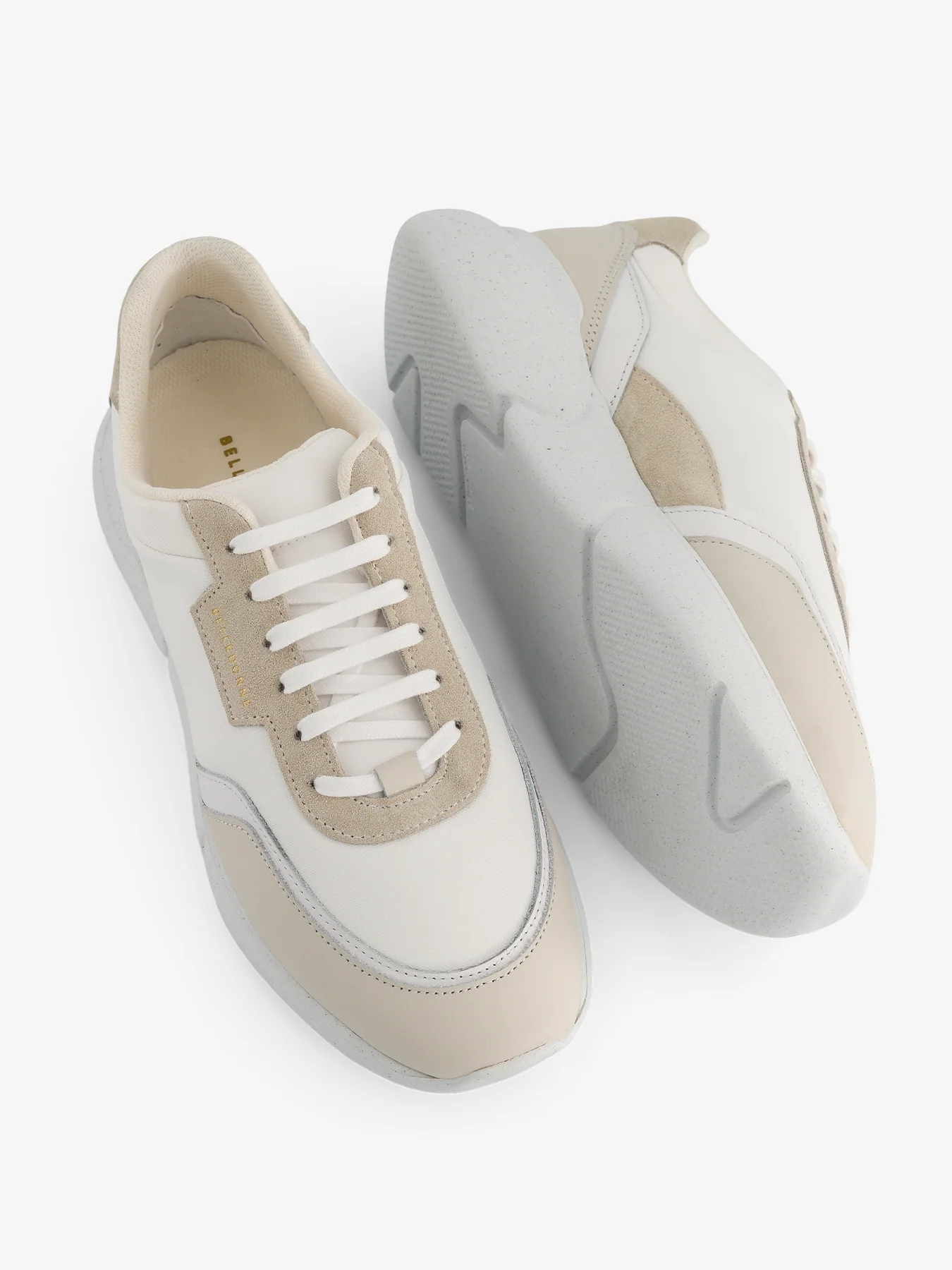 Baskets - B4 Essentielles - Blanc - Beige - Image 4