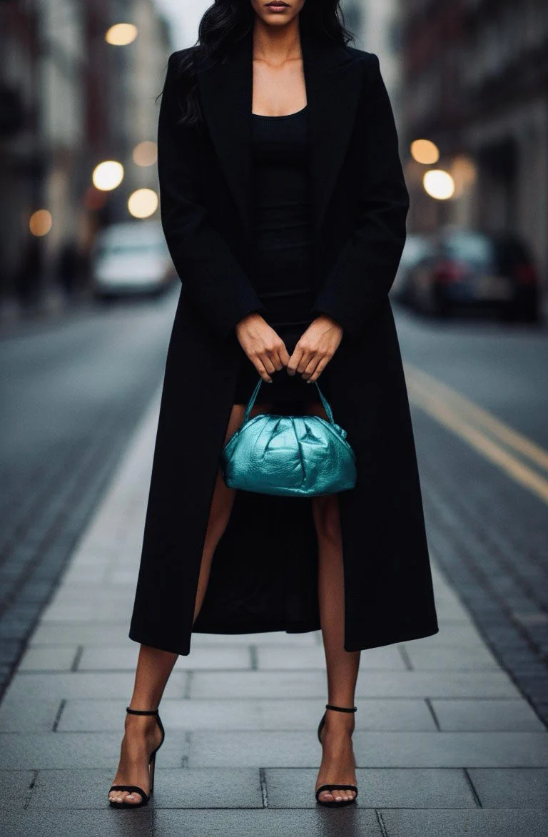Pochette Cuir - Baby Uniq Shiny - Blue - Image 2