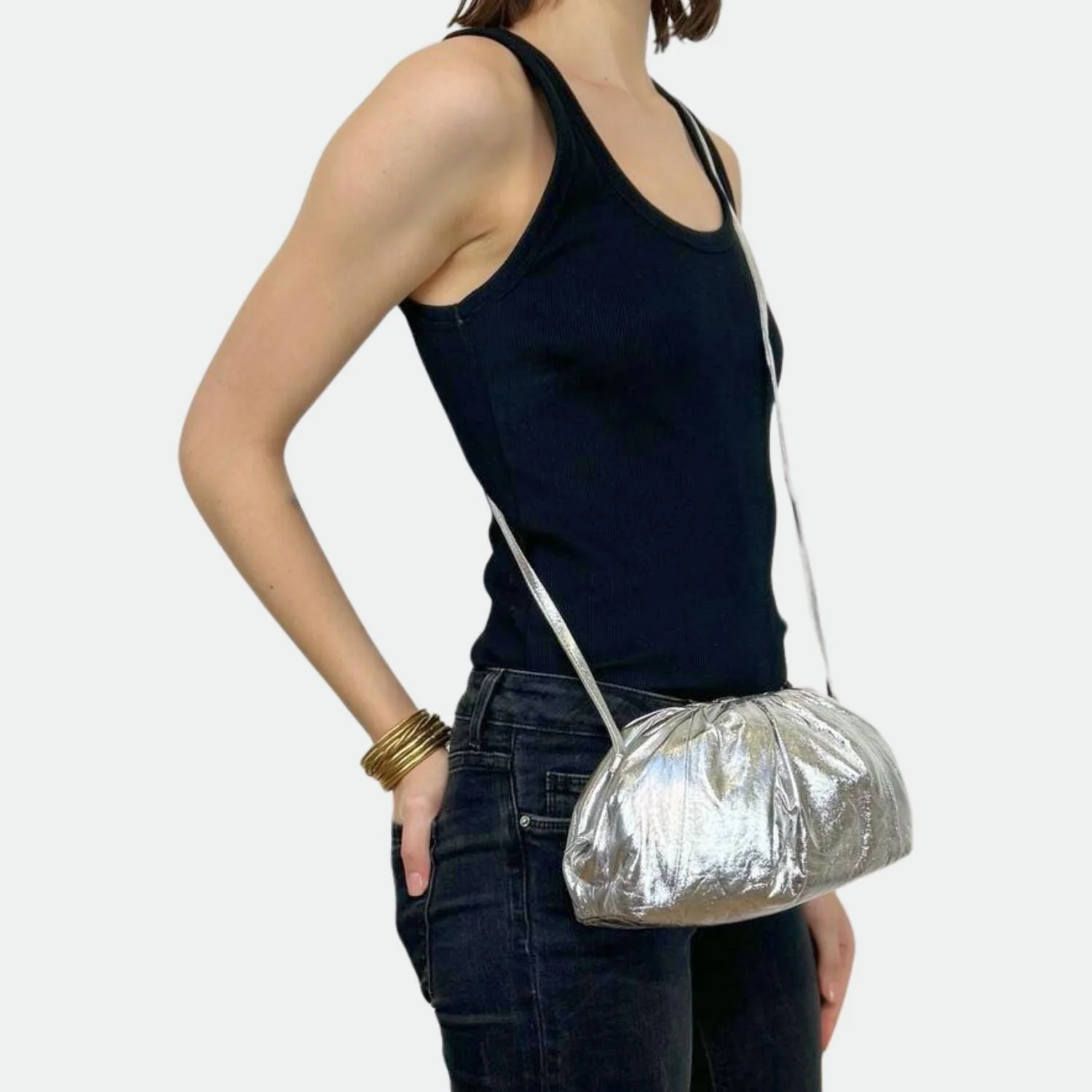 Pochette Cuir - Baby Uniq Shiny - Silver - Image 5