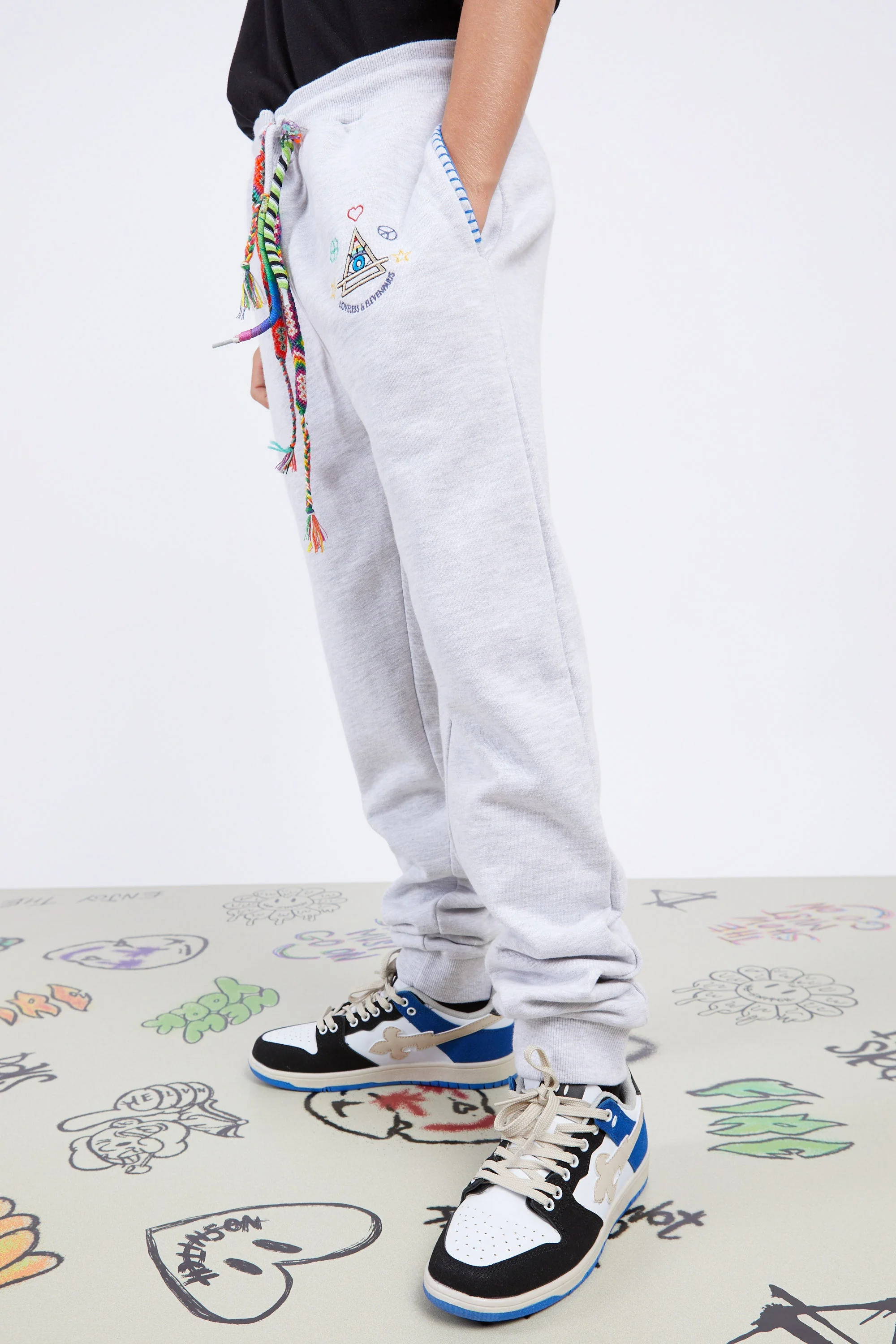 Jogging Baffie - Light Grey Melanged - Image 5