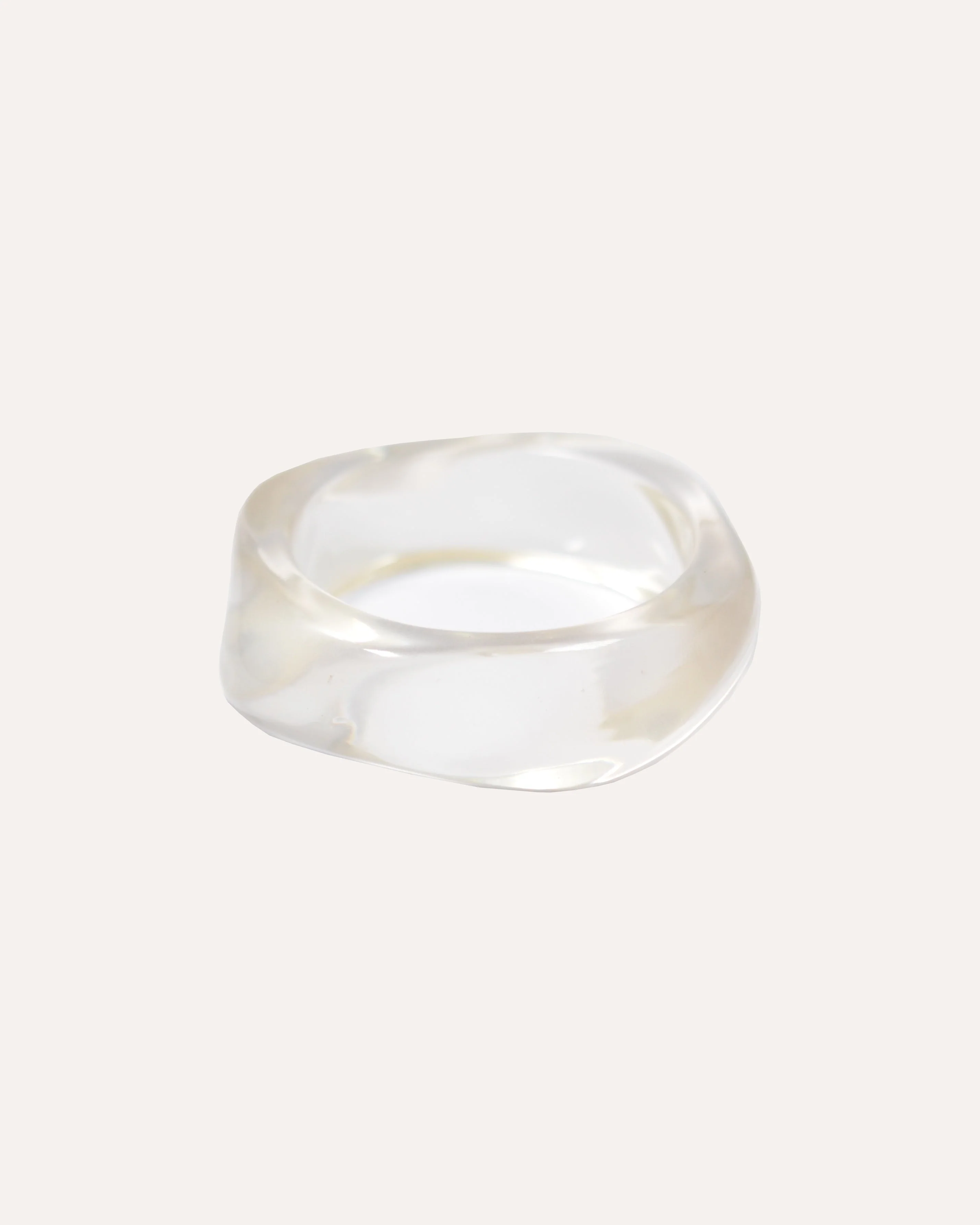 Bracelet Bangle Transparent Asymétrique - Image 2