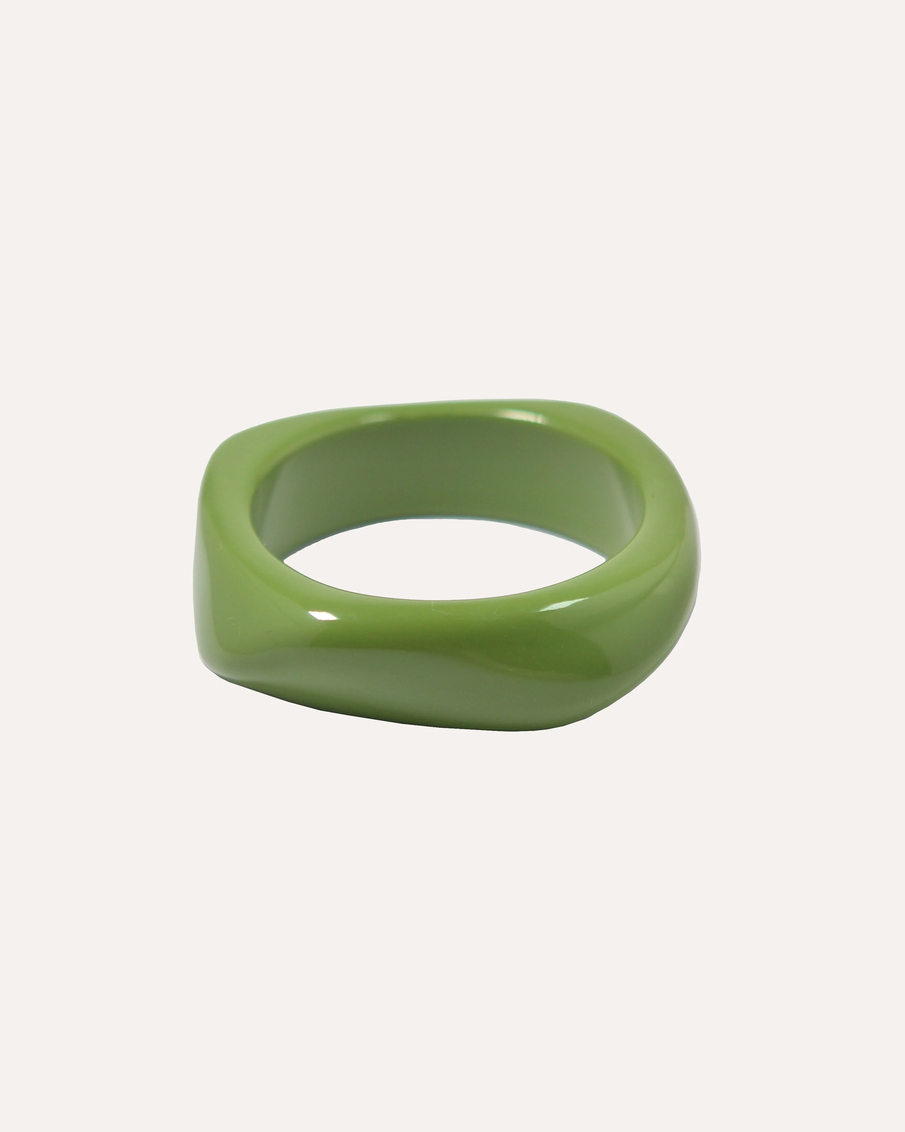 Bracelet Bangle Vert Asymétrique - Image 2
