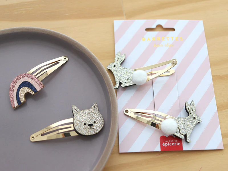 Barrettes Cheveux - Lapins - Image 3