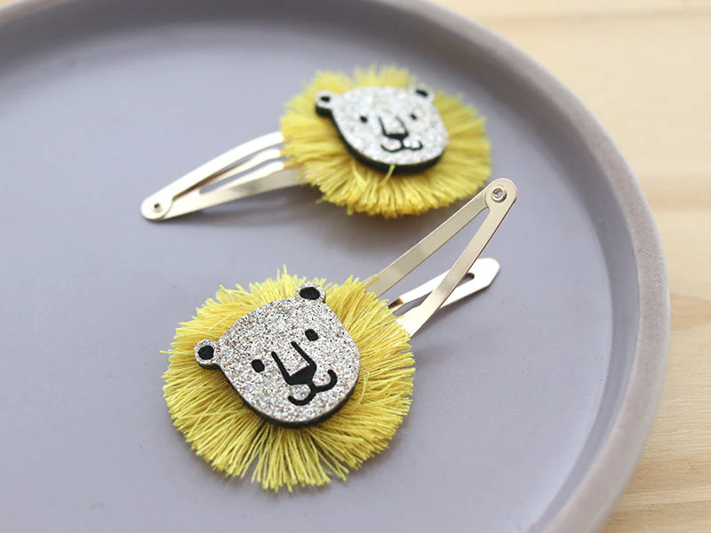 Barrettes Cheveux - Lions - Image 4