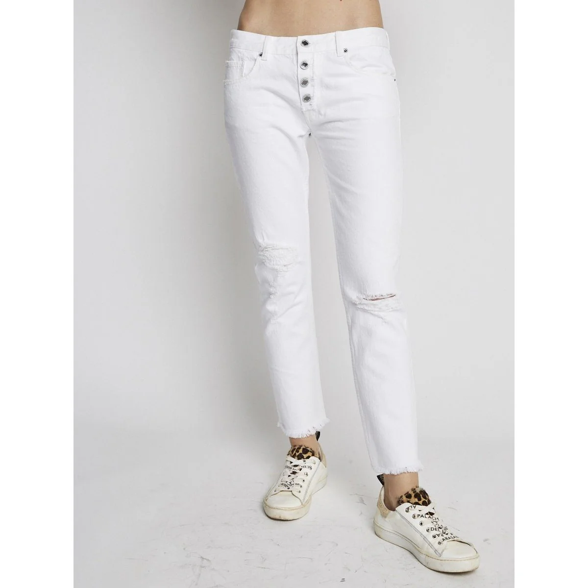 Jean Droit 7/8 Blanc - Image 2