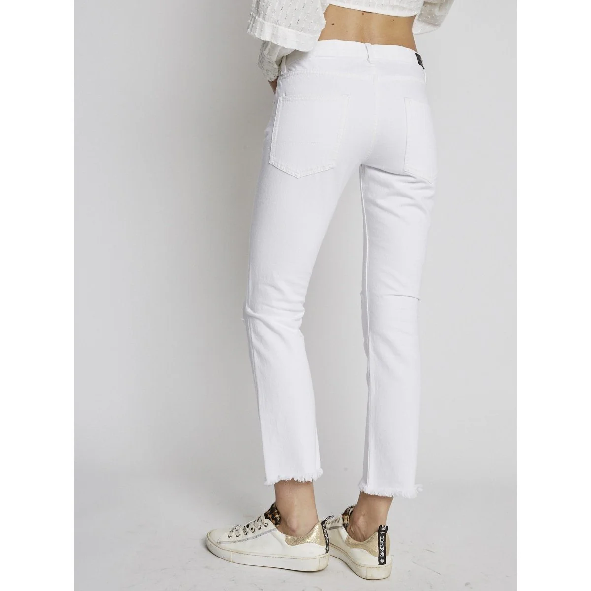 Jean Droit 7/8 Blanc - Image 4