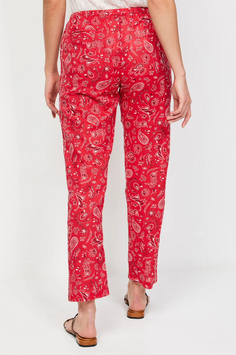 Pantalon Droit Rouge - Image 2