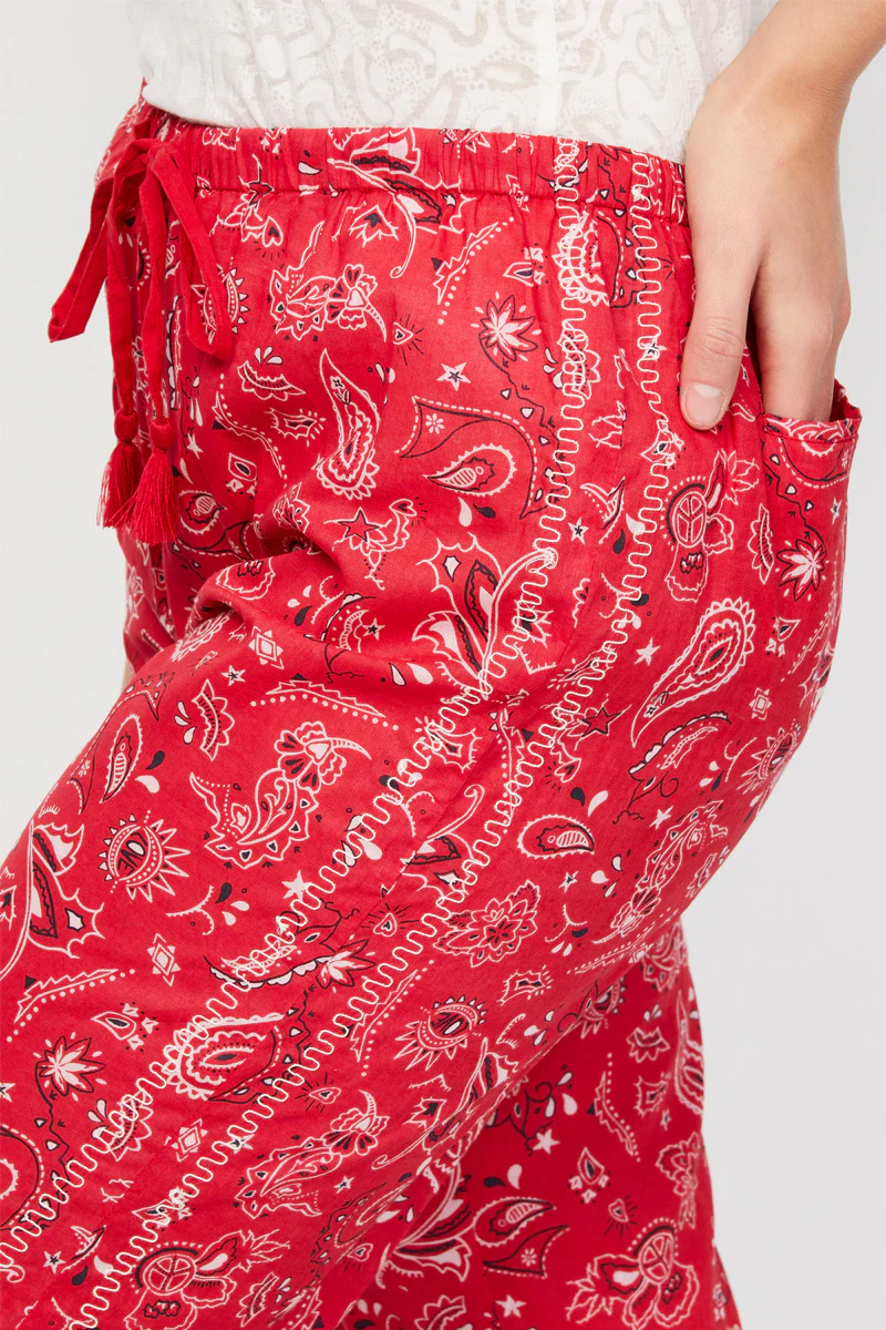 Pantalon Droit Rouge - Image 3