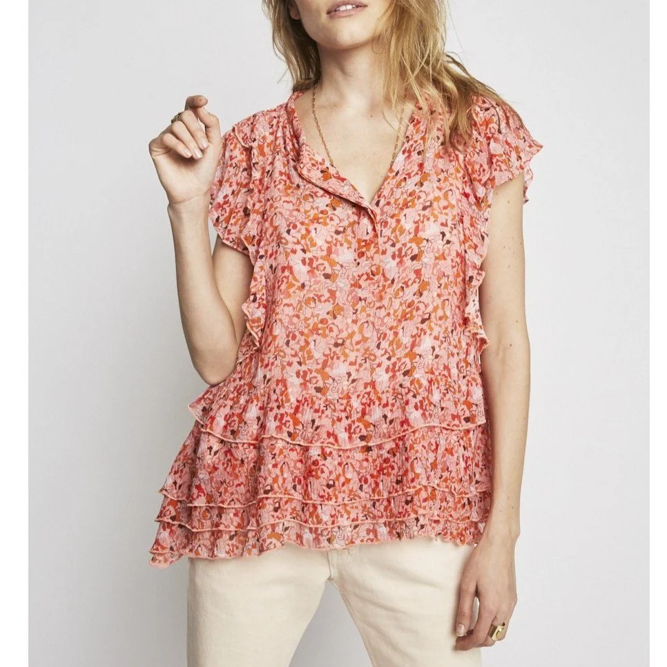 Blouse Saumon Et Orange - Image 2