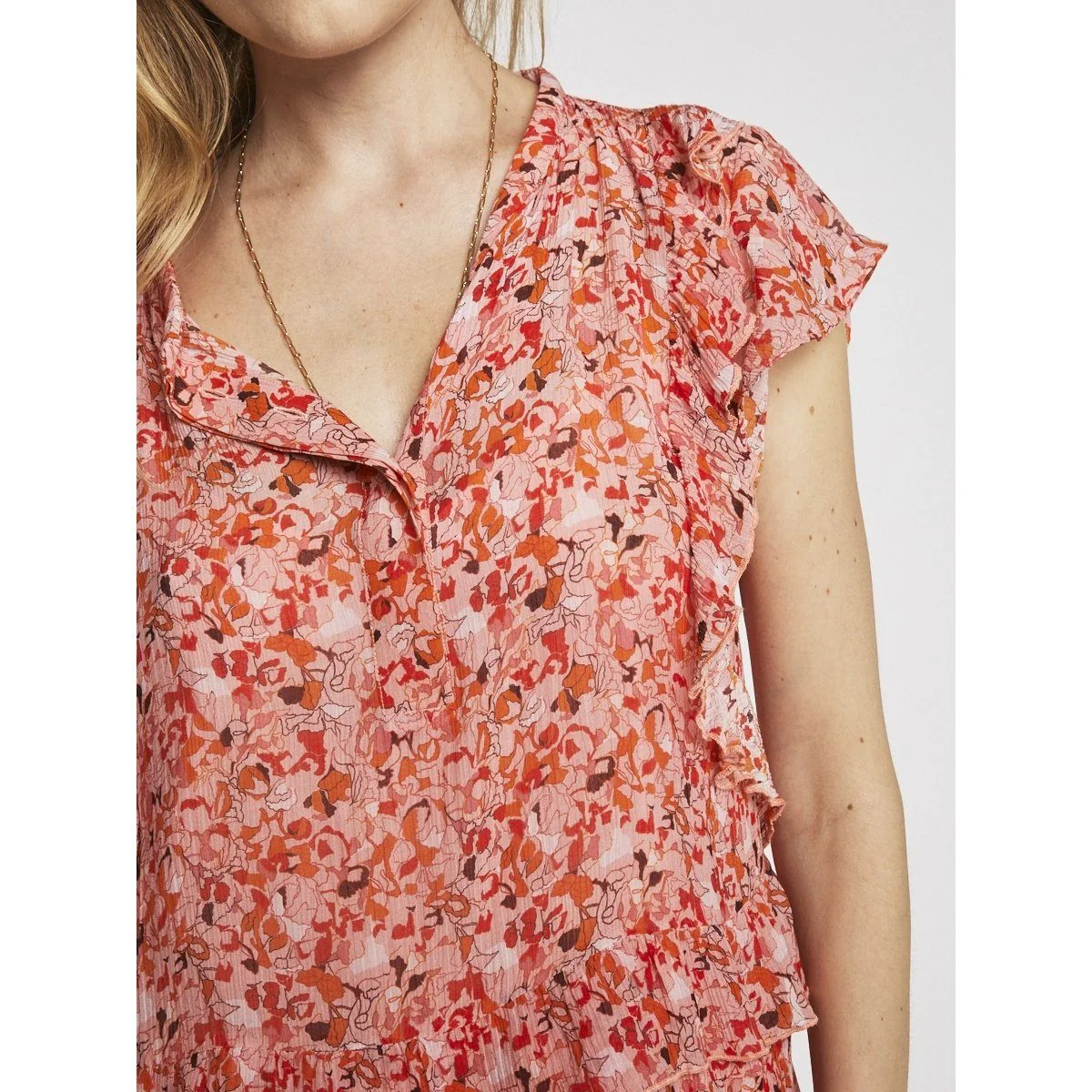 Blouse Saumon Et Orange - Image 3