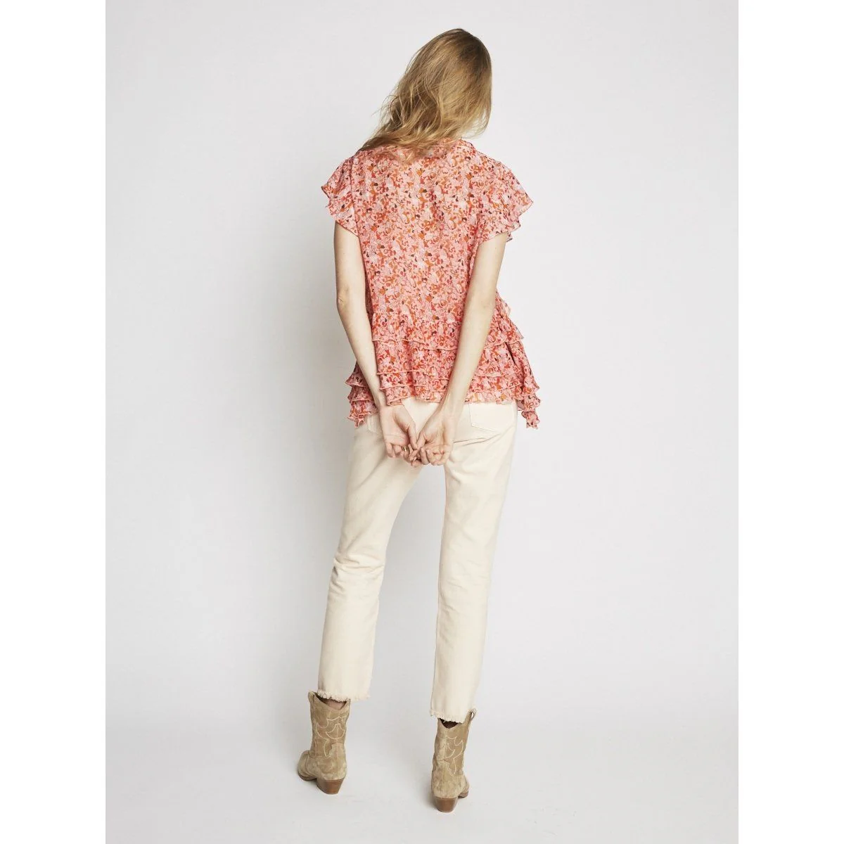 Blouse Saumon Et Orange - Image 4