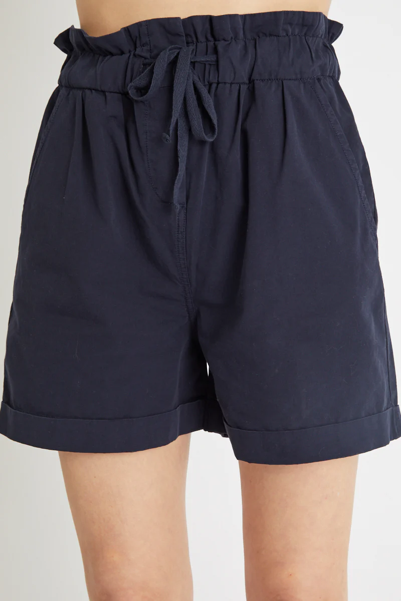 Short Taille Haute Bleu Nuit - Image 3