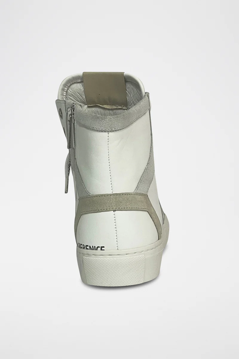 Baskets Montantes En Cuir - Blanc - Image 2
