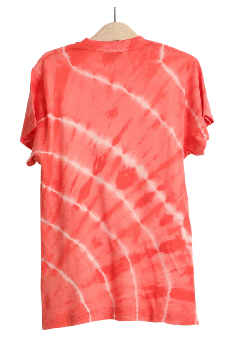 T-Shirt Tie And Dye Corail Chiné - Image 2