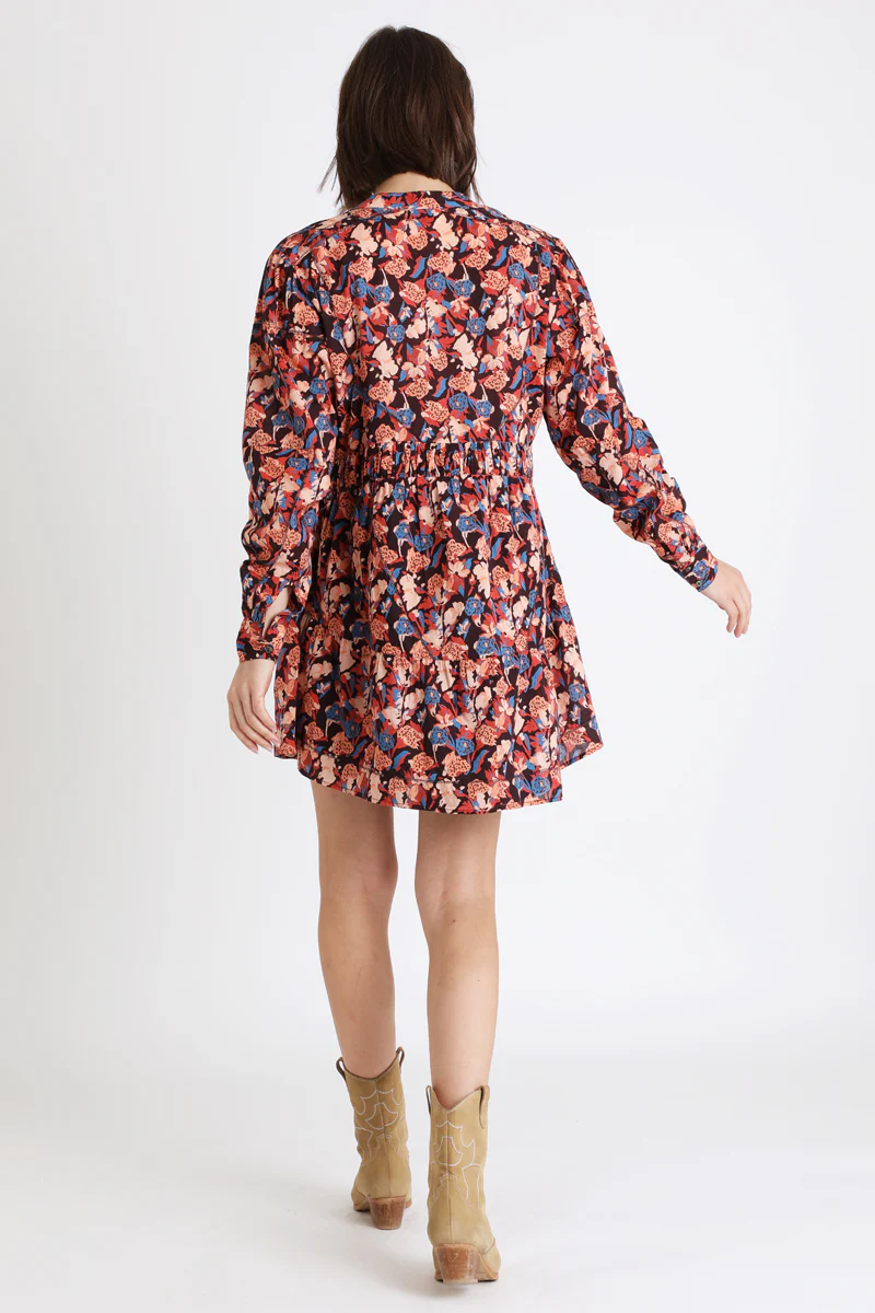 Robe Trapèze Noir Et Beige - Image 4