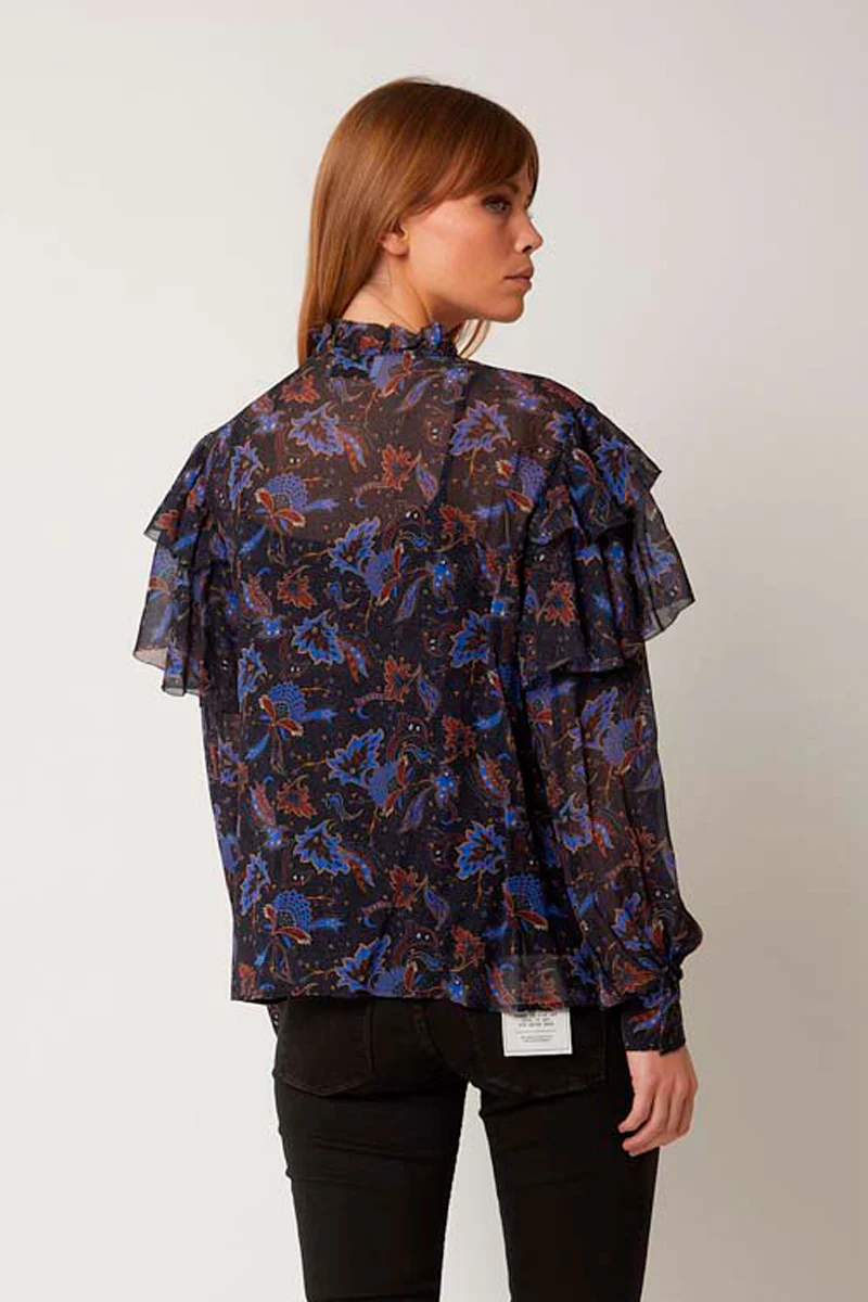 Blouse Col V - Phoenix - Image 2