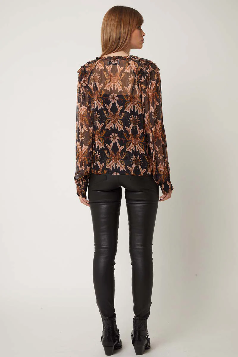 Blouse Col V Volants Epaules - Ottawa - Image 2