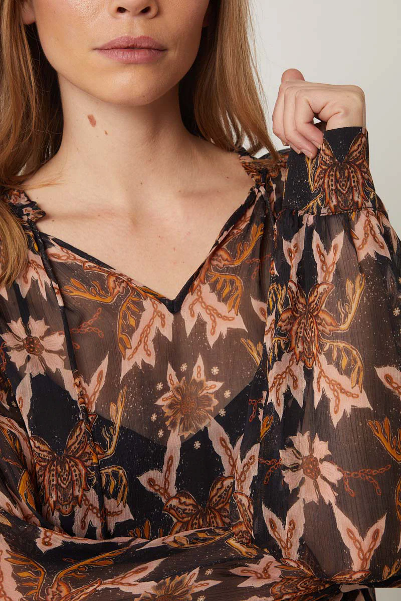 Blouse Col V Volants Epaules - Ottawa - Image 3